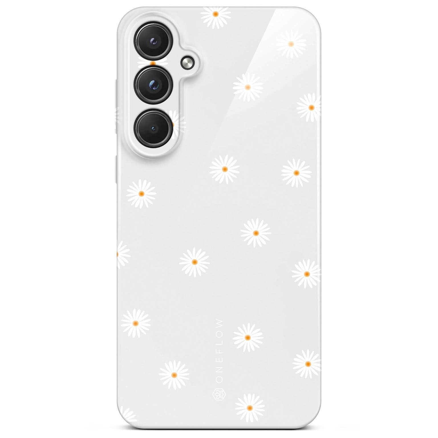 Splash Case für Samsung Galaxy A55 5G in der Farbe Daisy Delight (Weiß)