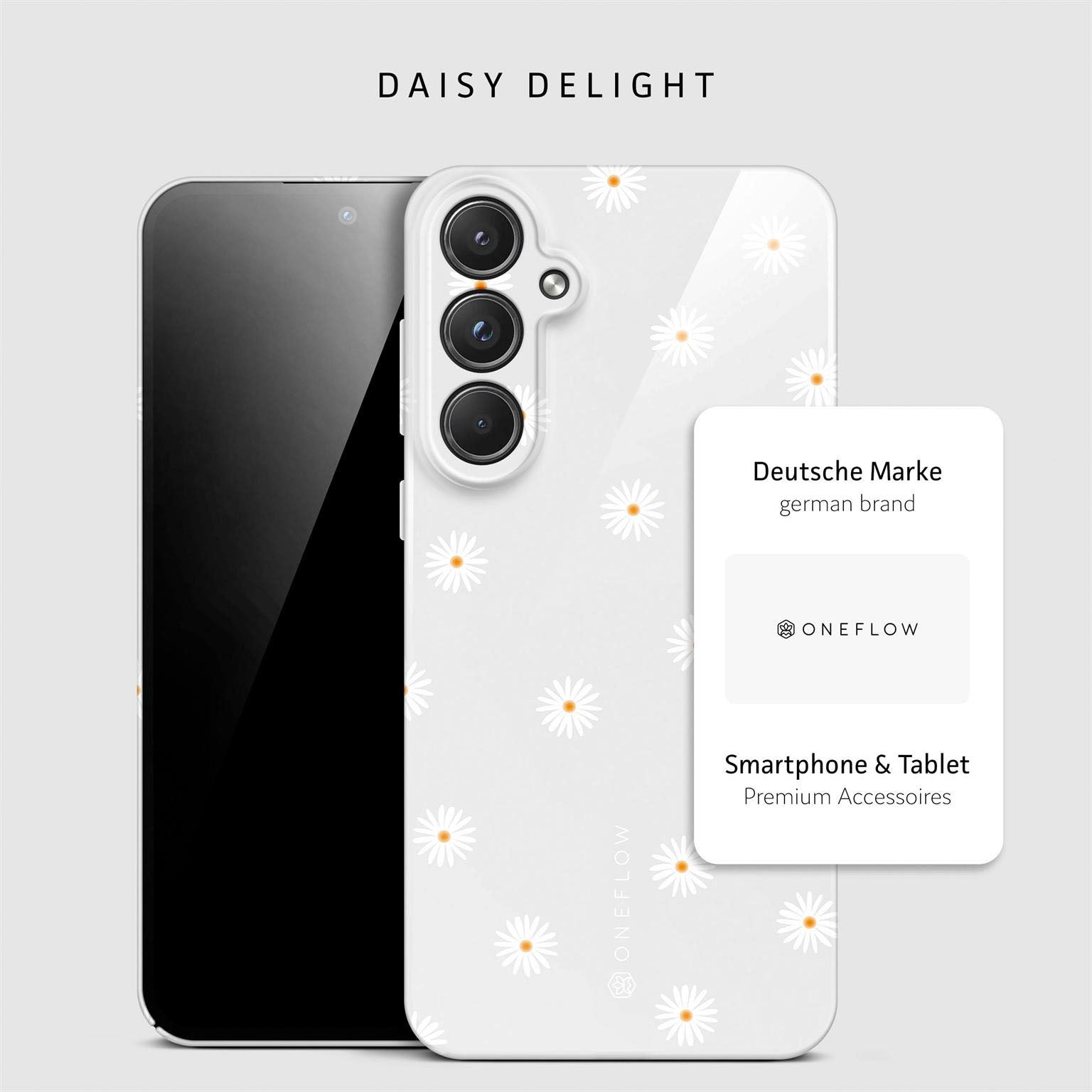 Splash Case für Samsung Galaxy A55 5G in der Farbe Daisy Delight (Weiß)