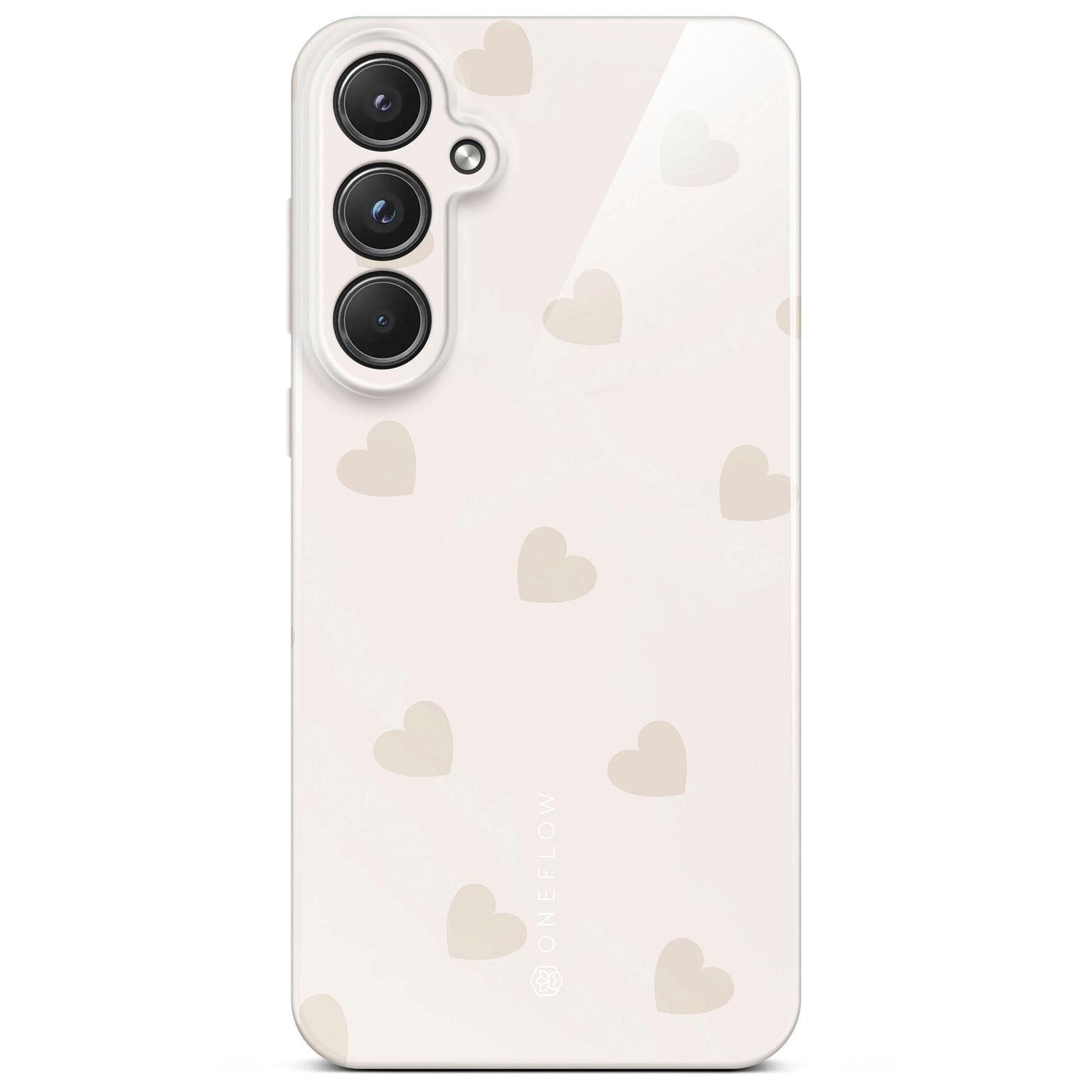 Splash Case für Samsung Galaxy A55 5G in der Farbe Latte Love (Braun / Beige)