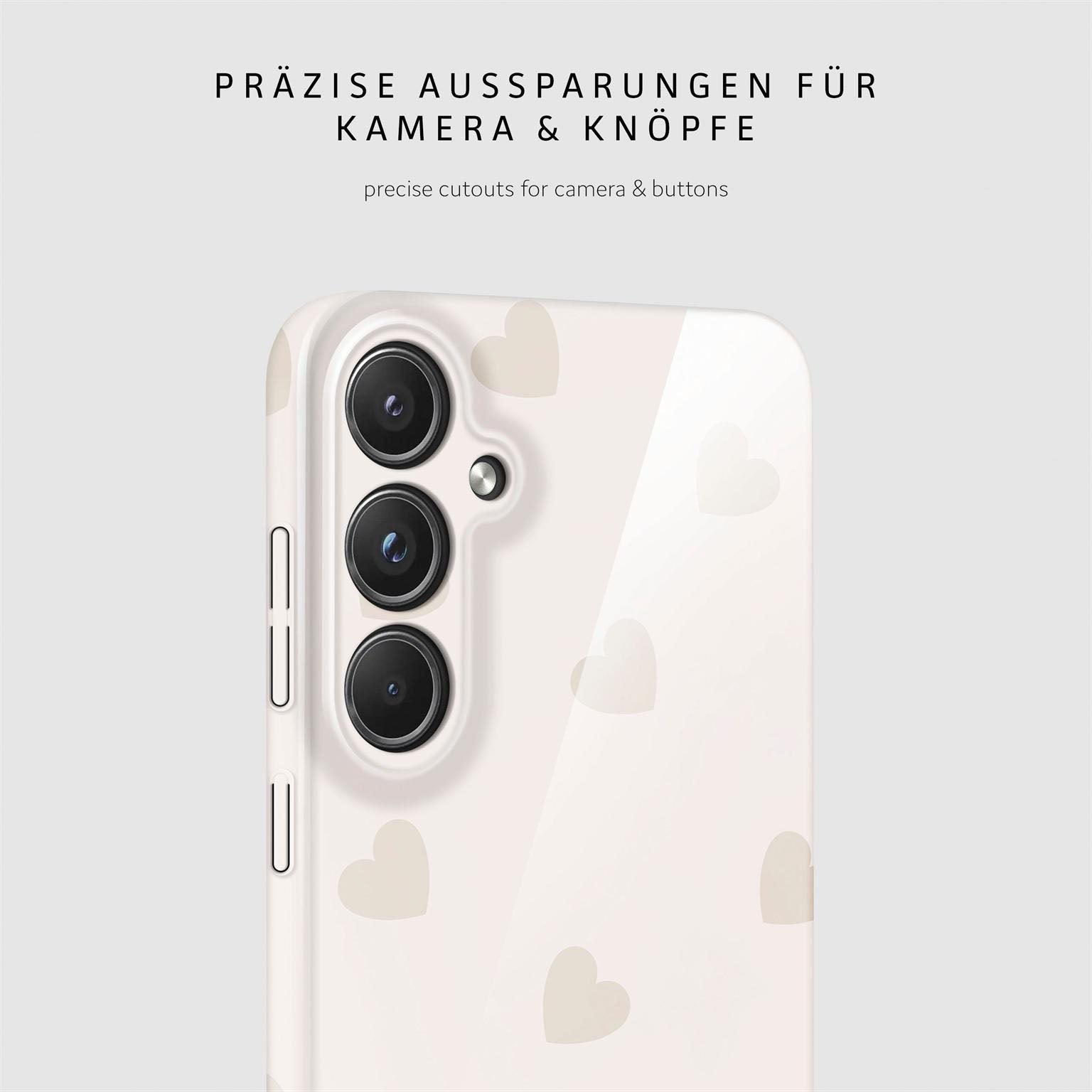 Splash Case für Samsung Galaxy A55 5G in der Farbe Latte Love (Braun / Beige)