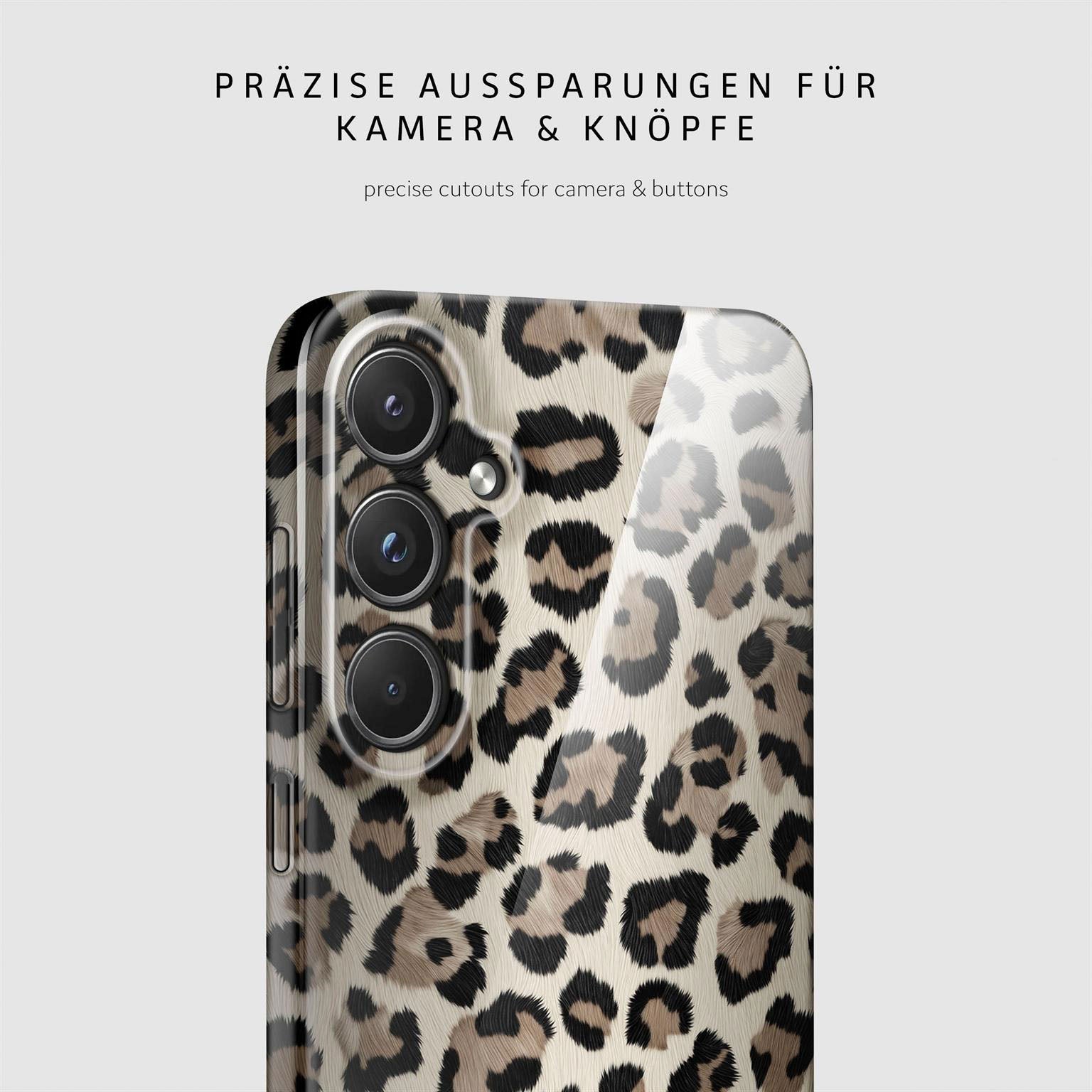 Wild Cover für Samsung Galaxy A55 5G in der Farbe Golden Leopard (Gold)