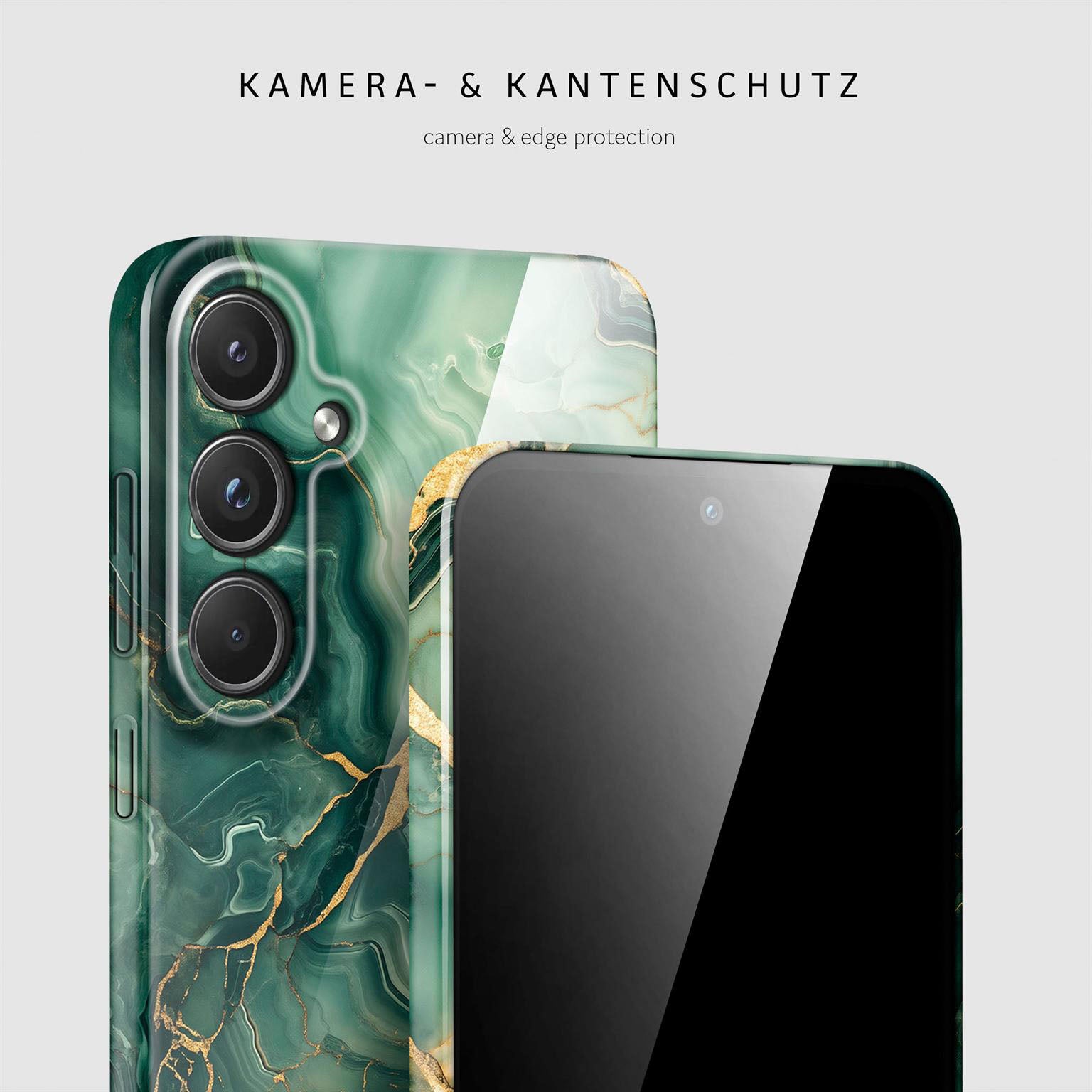 Bliss Cover für Samsung Galaxy A55 5G in der Farbe Emerald Flow (Grün)