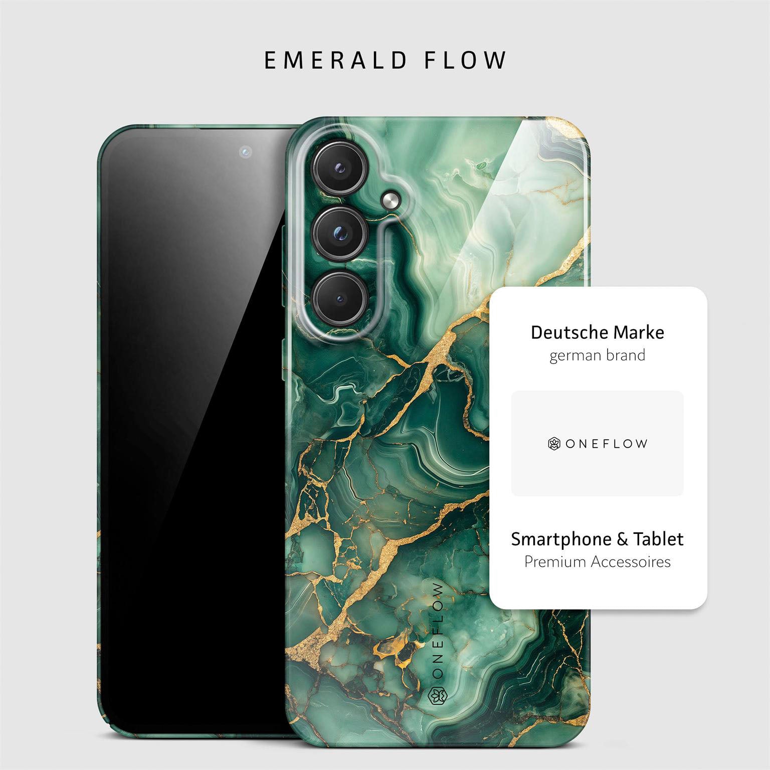 Bliss Cover für Samsung Galaxy A55 5G in der Farbe Emerald Flow (Grün)