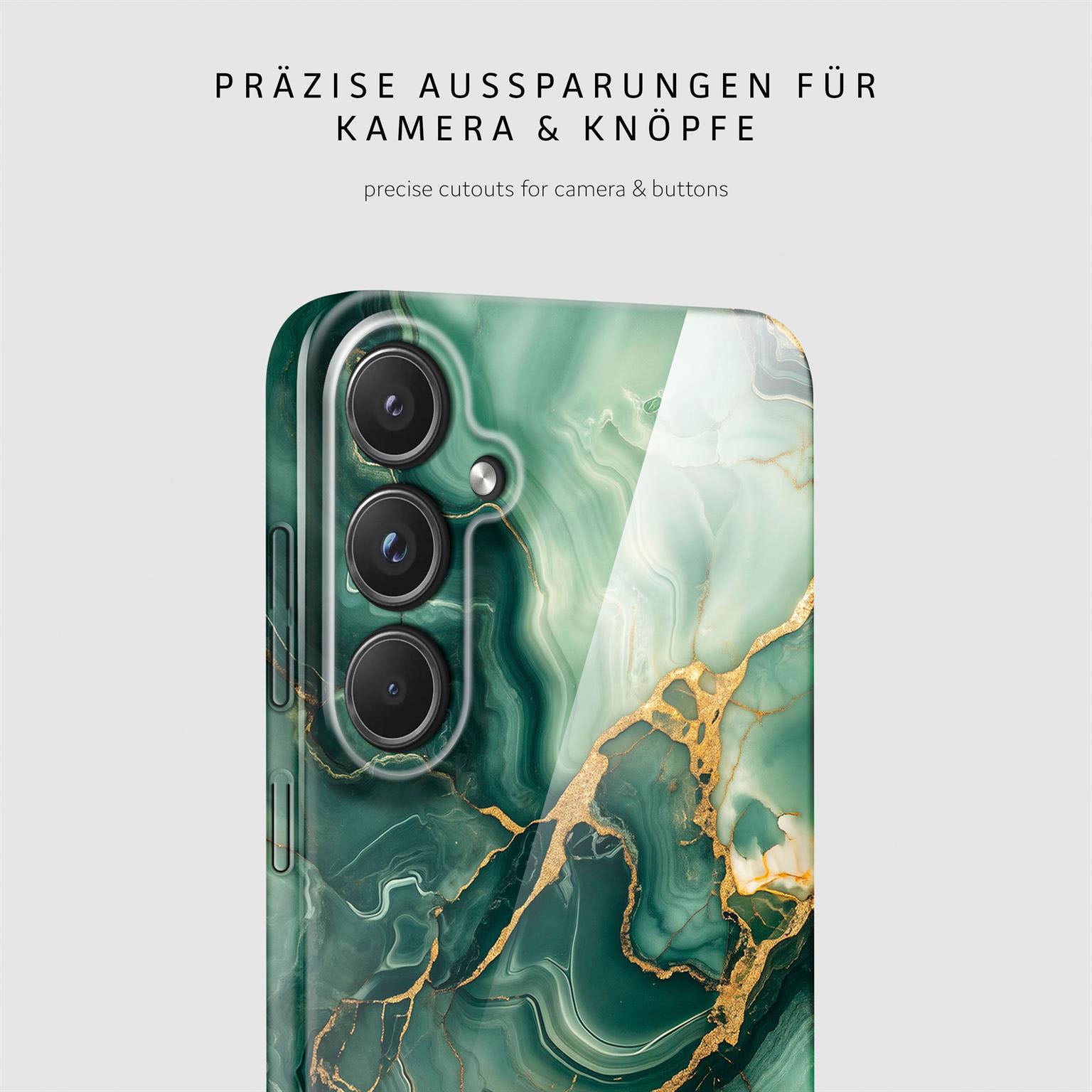 Bliss Cover für Samsung Galaxy A55 5G in der Farbe Emerald Flow (Grün)