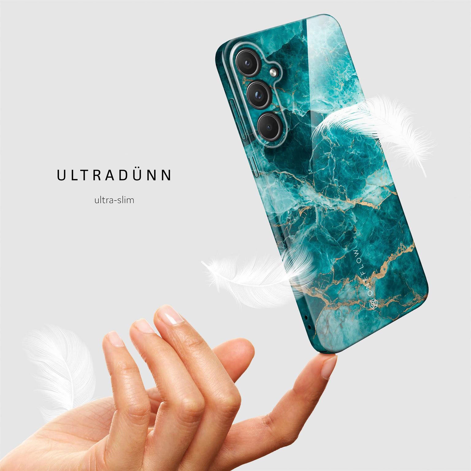Bliss Cover für Samsung Galaxy A55 5G in der Farbe Aqua Prism (Blau)
