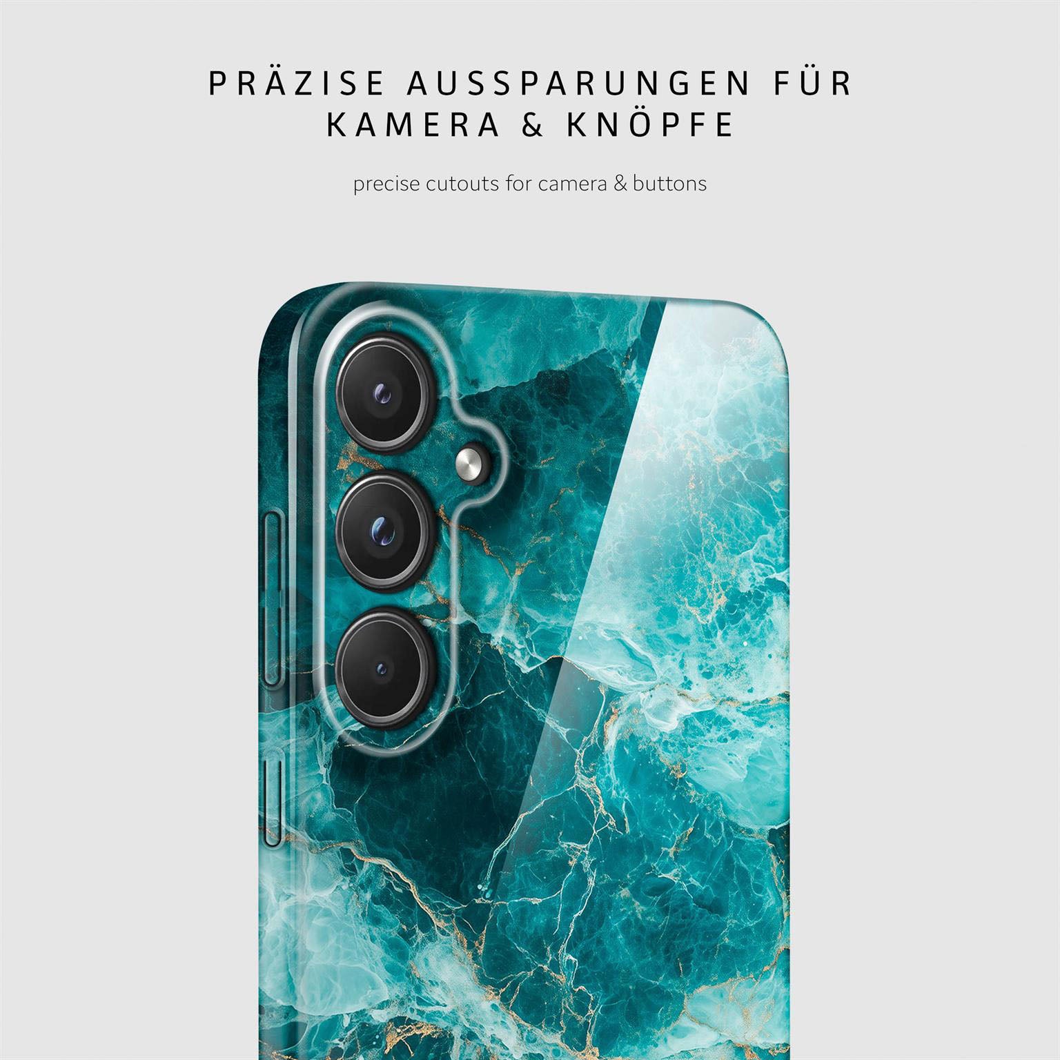 Bliss Cover für Samsung Galaxy A55 5G in der Farbe Aqua Prism (Blau)