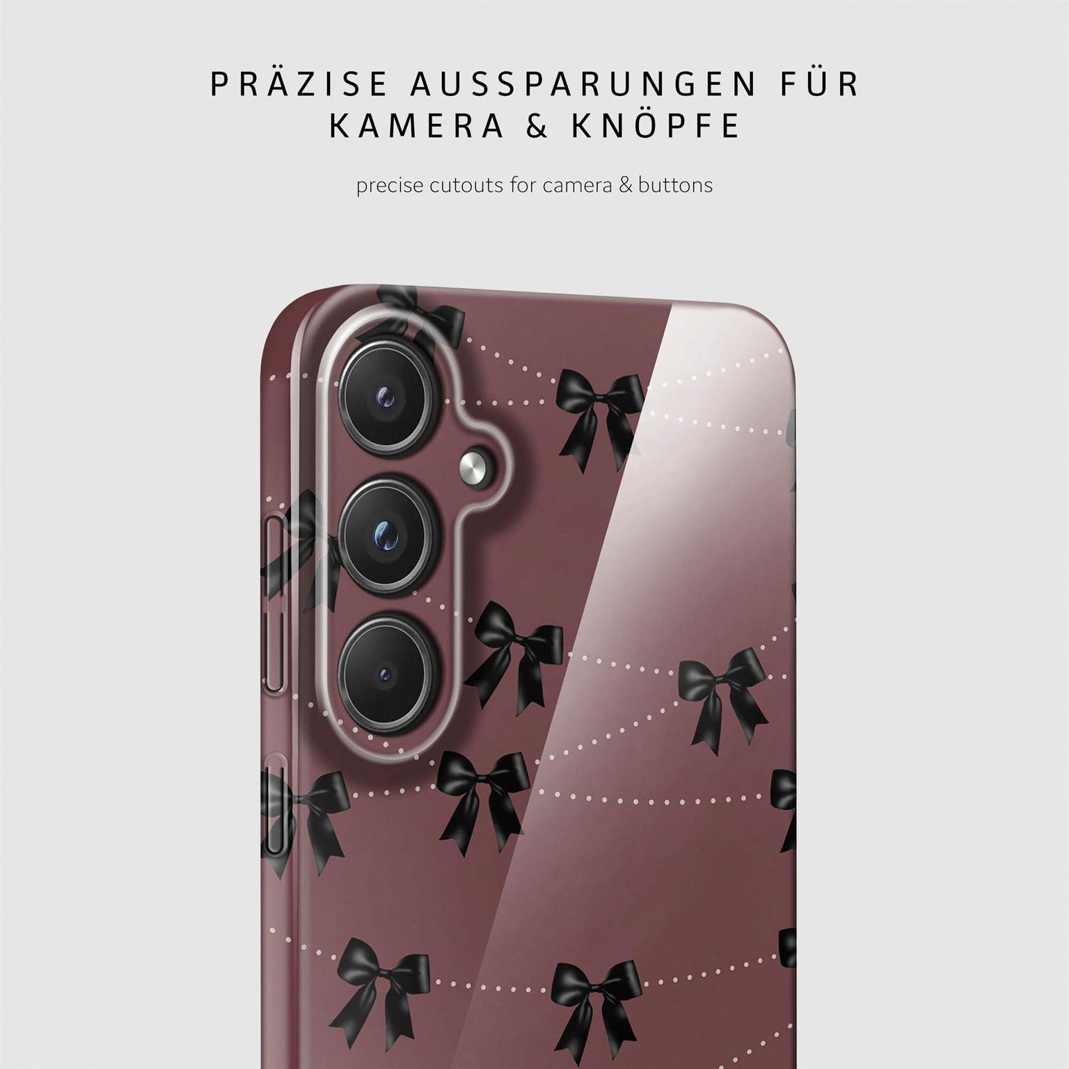 Splash Case für Samsung Galaxy A55 5G in der Farbe Parisian Kiss (Rot)