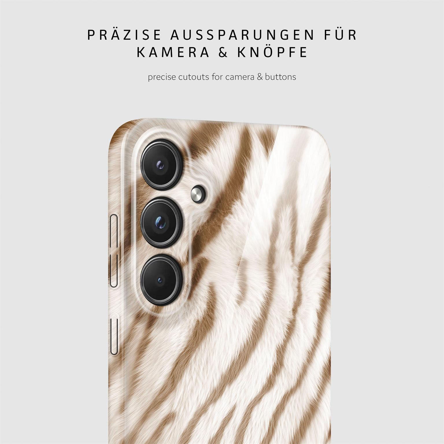 Wild Cover für Samsung Galaxy A55 5G in der Farbe Caramel Tiger (Braun / Beige)