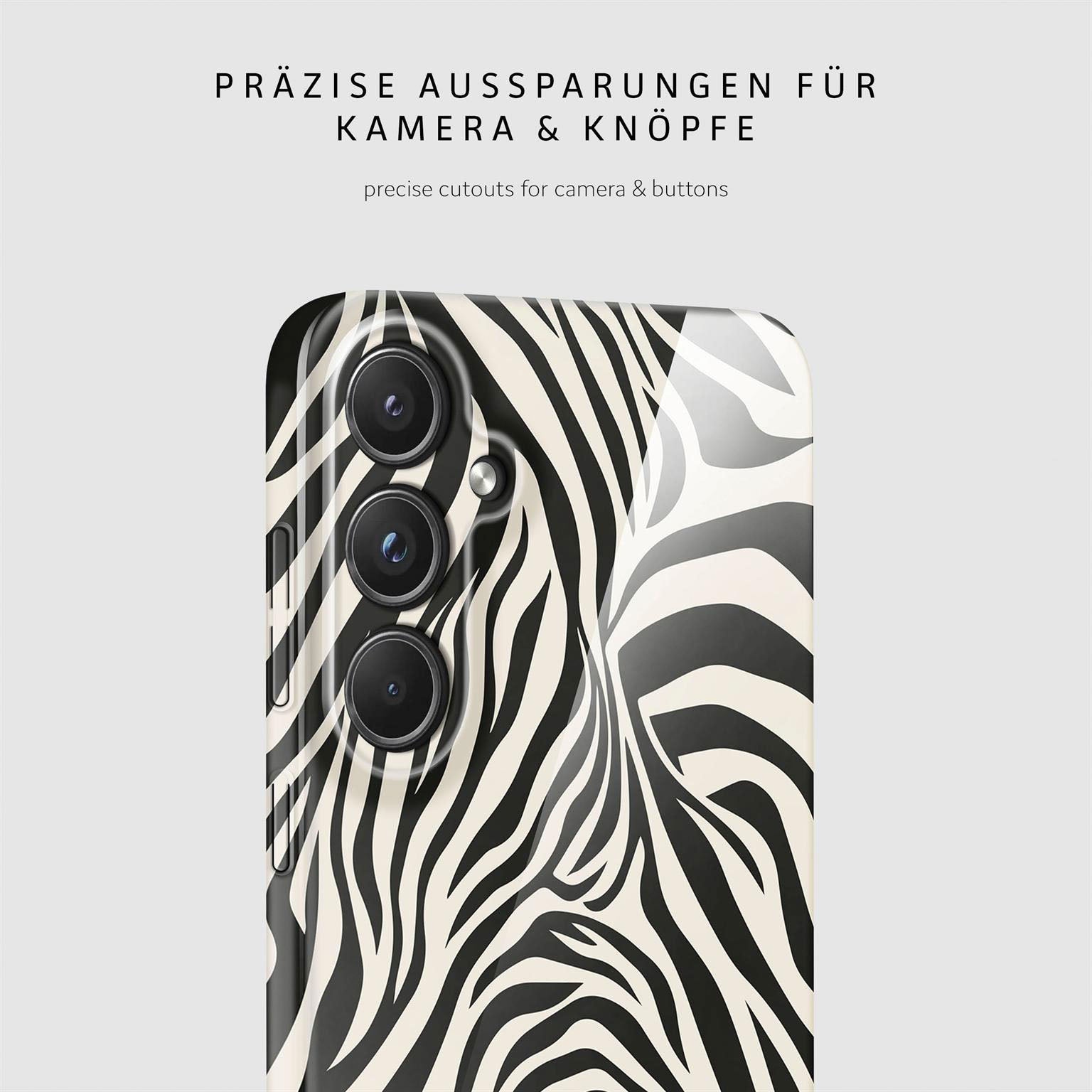 Wild Cover für Samsung Galaxy A55 5G in der Farbe Electric Zebra (Mehrfarbig)