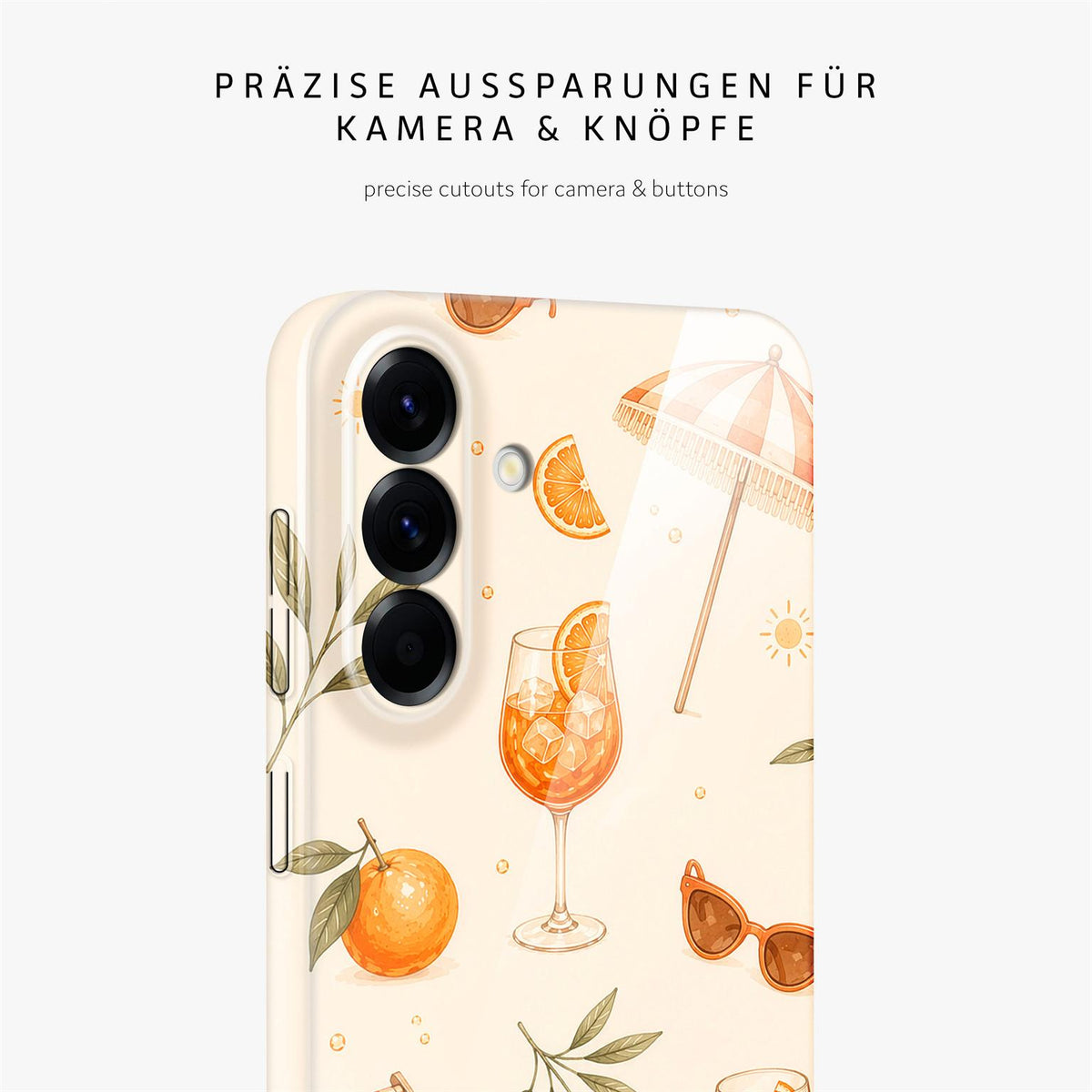 Splash Case für Samsung Galaxy A56 5G in der Farbe Spritz Society (Braun / Beige)