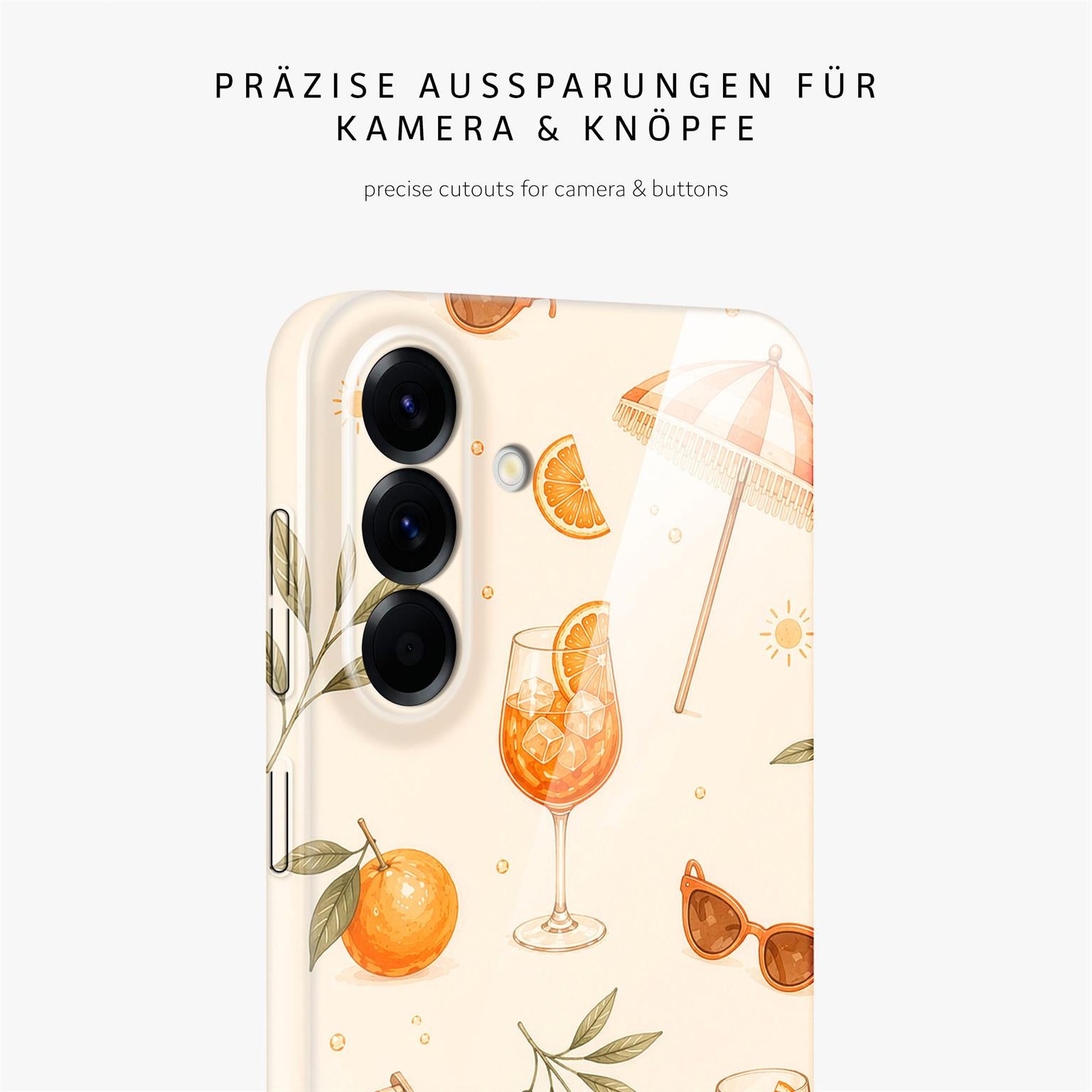 Splash Case für Samsung Galaxy A56 5G in der Farbe Spritz Society (Braun / Beige)