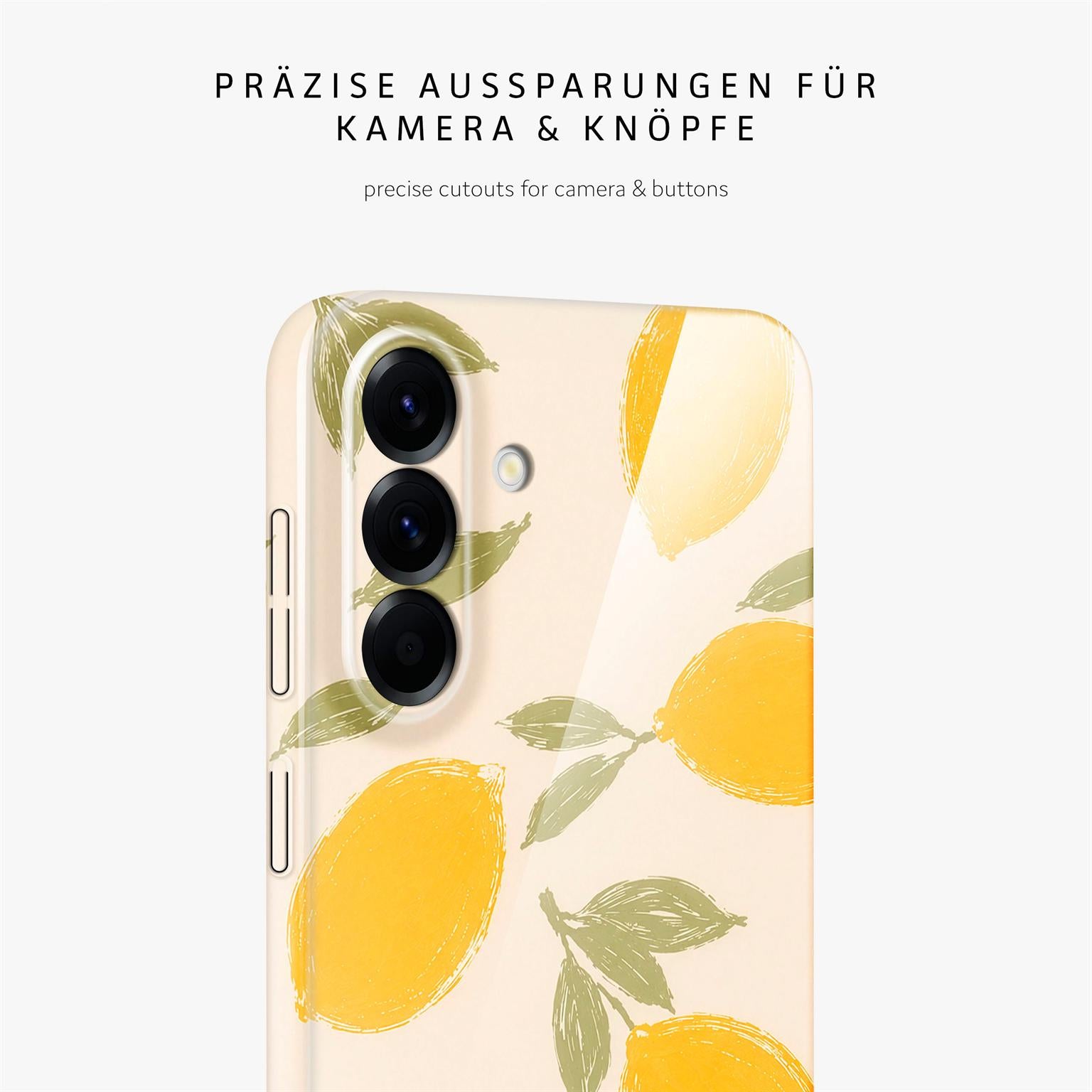 Splash Case für Samsung Galaxy A56 5G in der Farbe Lemon Babe (Braun / Beige)