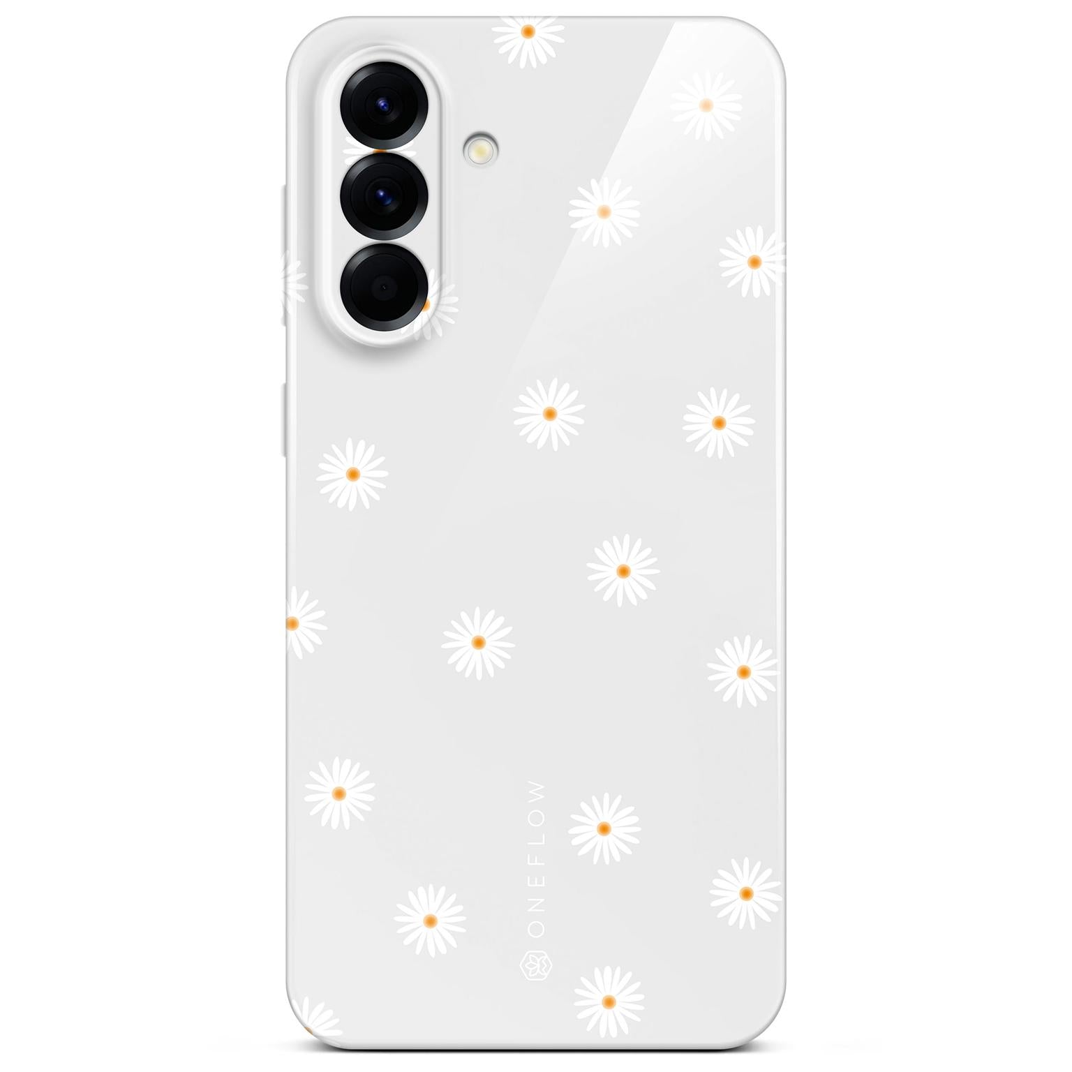 Splash Case für Samsung Galaxy A56 5G in der Farbe Daisy Delight (Grau)