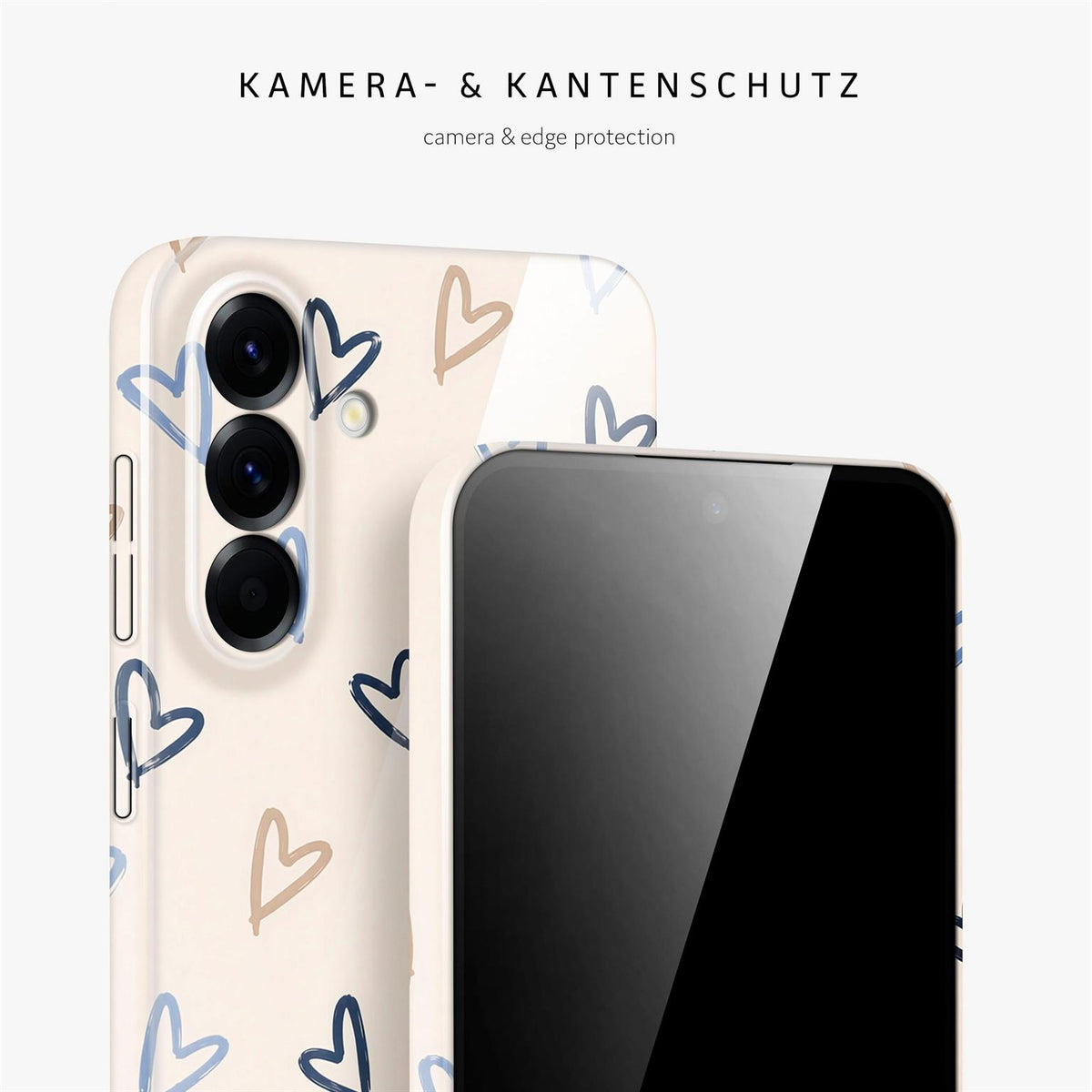 Splash Case für Samsung Galaxy A56 5G in der Farbe Denim Doodles (Braun / Beige)