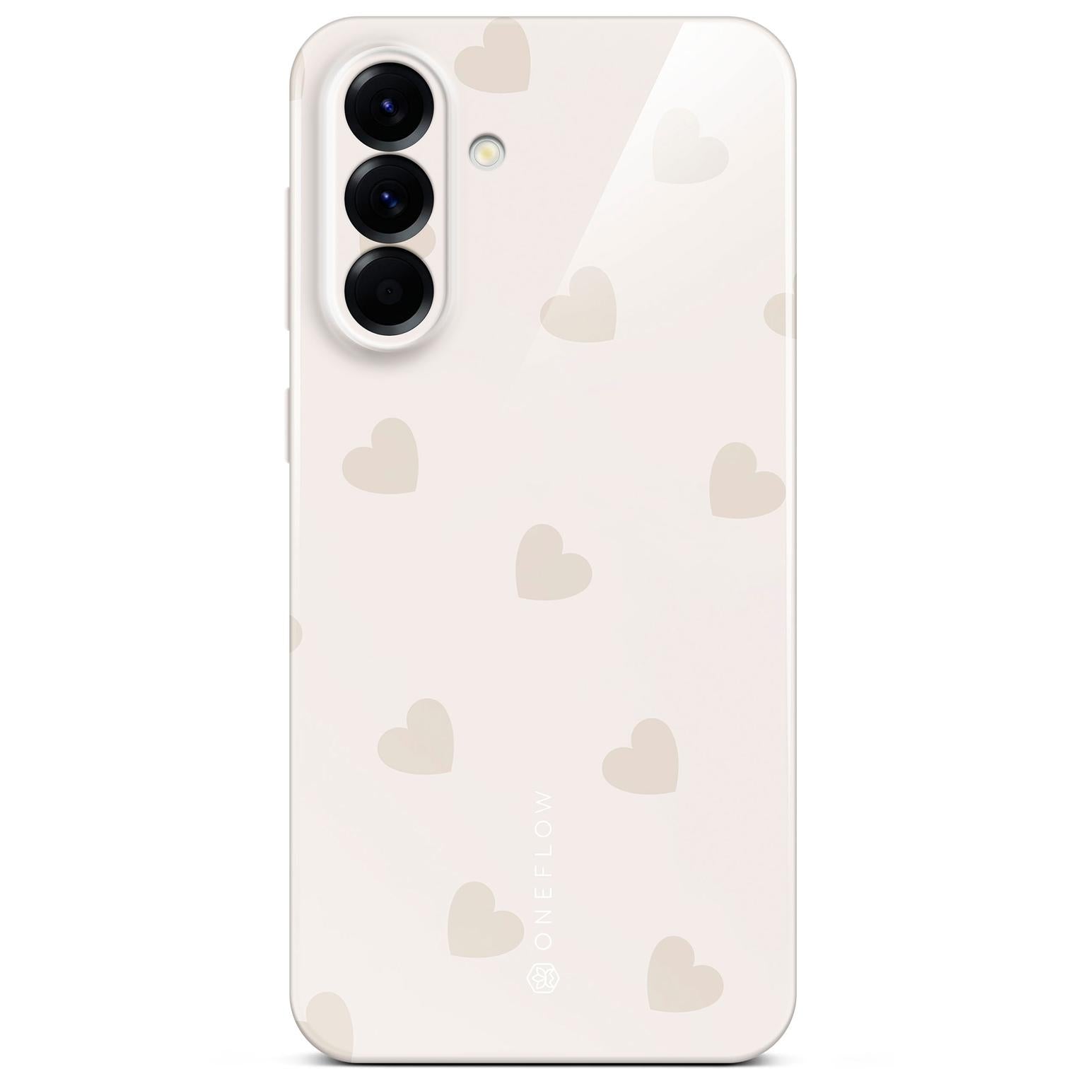 Splash Case für Samsung Galaxy A56 5G in der Farbe Latte Love (Braun / Beige)