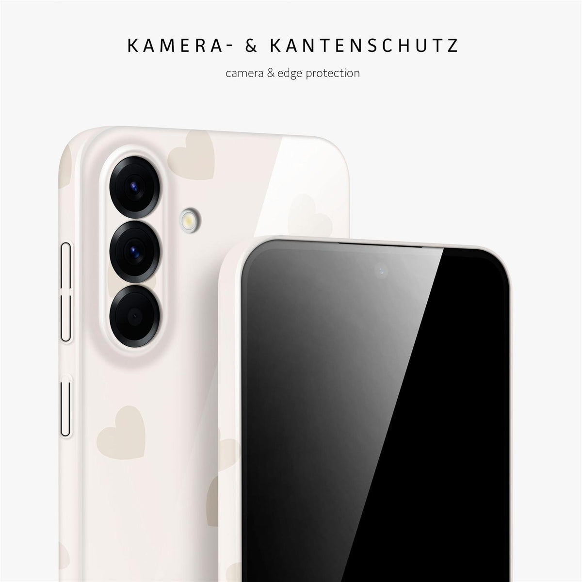 Splash Case für Samsung Galaxy A56 5G in der Farbe Latte Love (Braun / Beige)