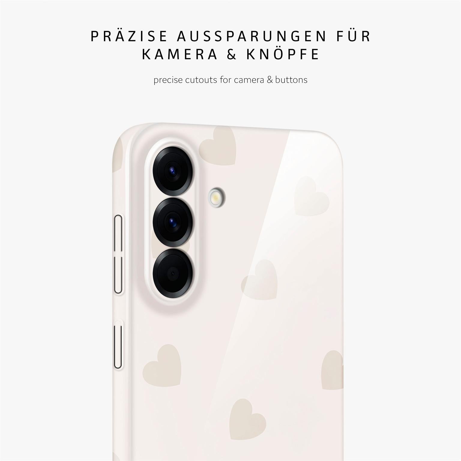 Splash Case für Samsung Galaxy A56 5G in der Farbe Latte Love (Braun / Beige)