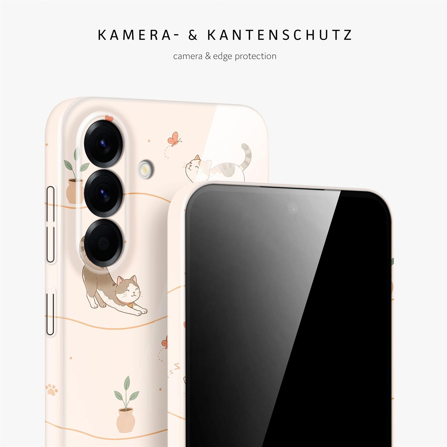 Splash Case für Samsung Galaxy A56 5G in der Farbe Catnap Club (Braun / Beige)