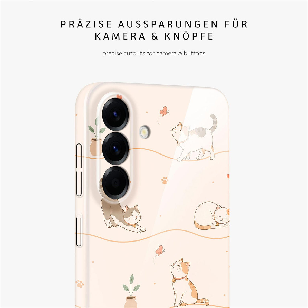 Splash Case für Samsung Galaxy A56 5G in der Farbe Catnap Club (Braun / Beige)