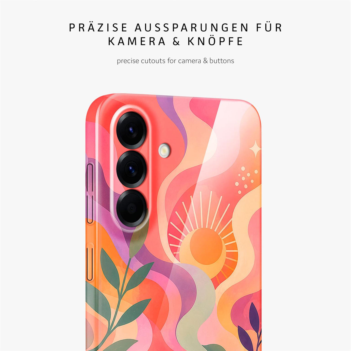 Splash Case für Samsung Galaxy A56 5G in der Farbe Peach Eclipse (Mehrfarbig (bunt))