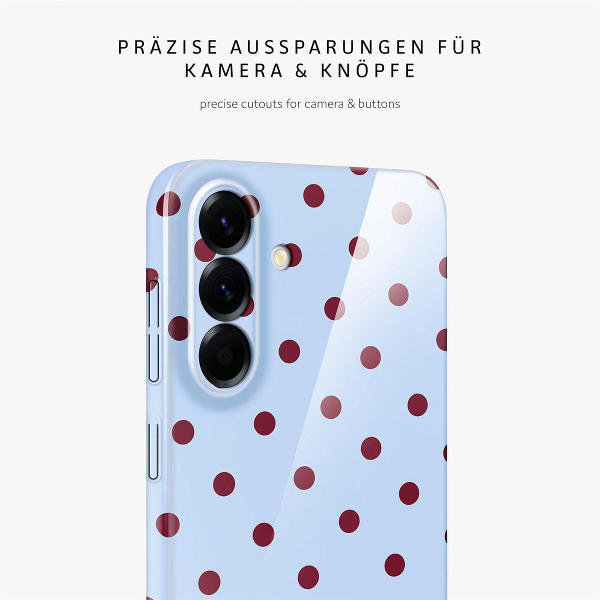 Splash Case für Samsung Galaxy A56 5G in der Farbe Cherry Sky (Blau)