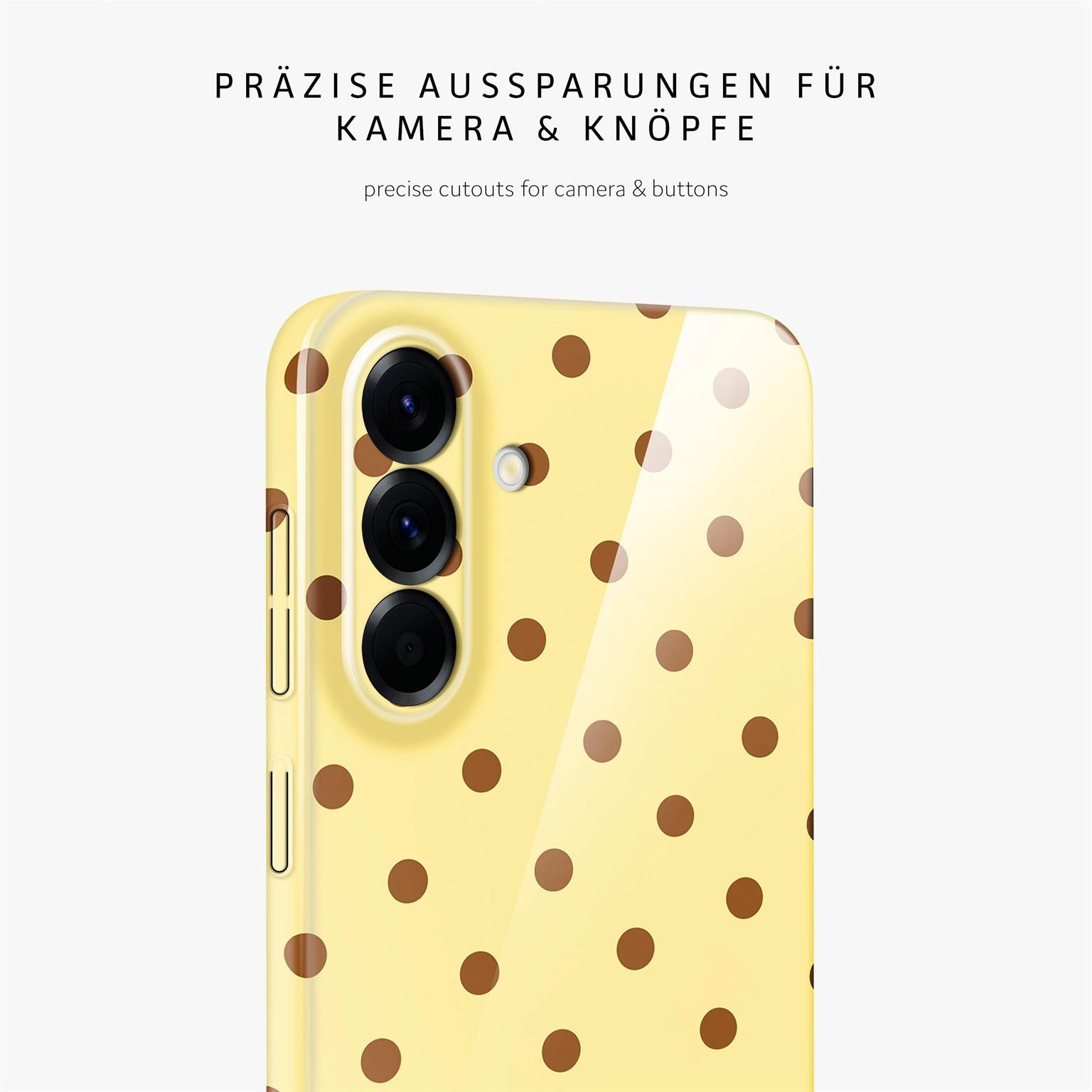 Splash Case für Samsung Galaxy A56 5G in der Farbe Buttercup Freckles (Gelb)