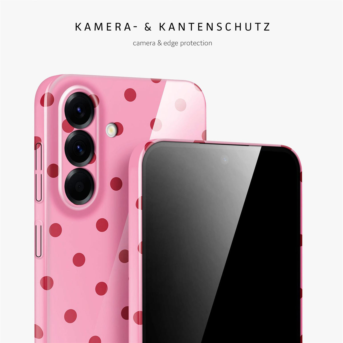 Splash Case für Samsung Galaxy A56 5G in der Farbe Berry Dots (Rosa / Pink)