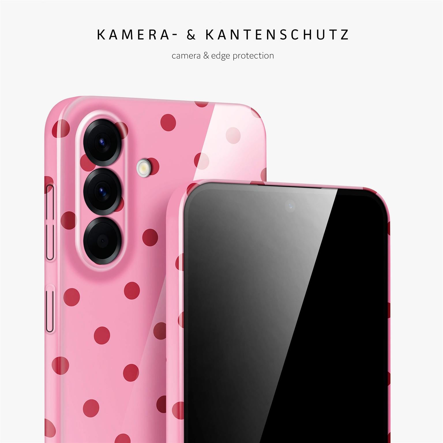 Splash Case für Samsung Galaxy A56 5G in der Farbe Berry Dots (Rosa / Pink)