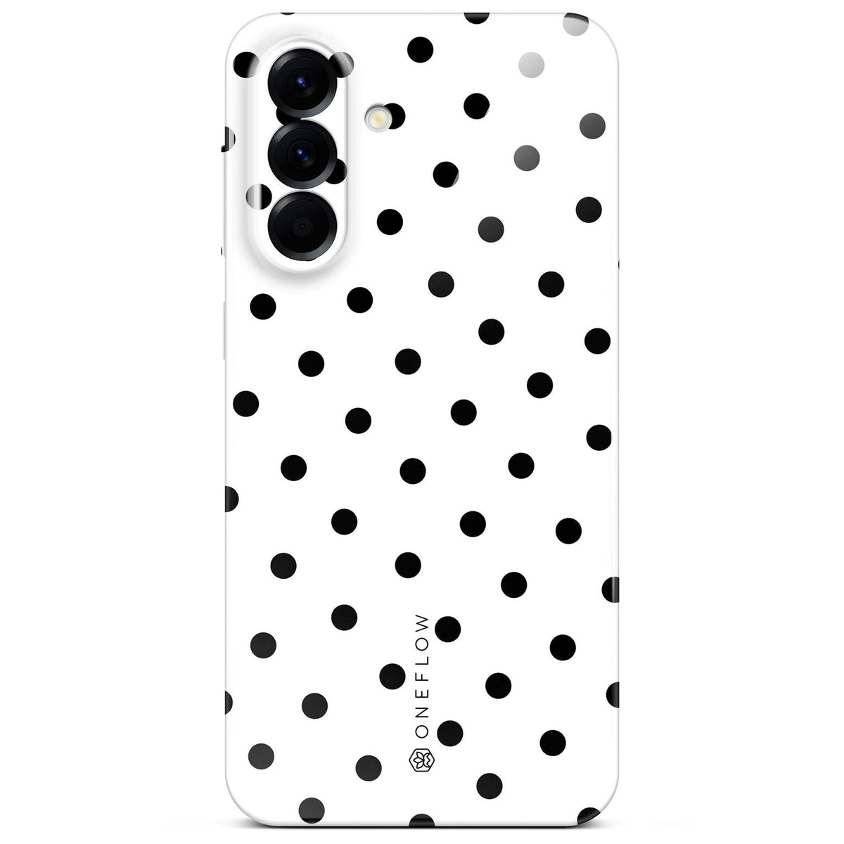 Splash Case für Samsung Galaxy A56 5G in der Farbe Polka Noir (Weiß)