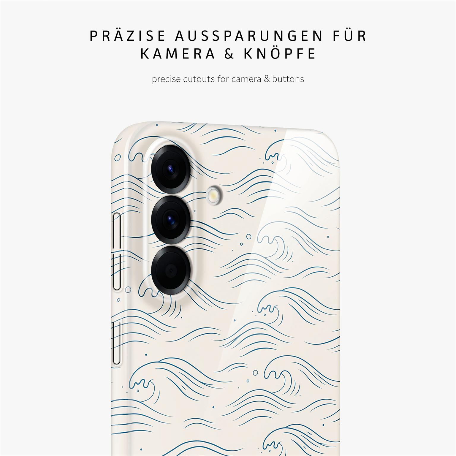 Splash Case für Samsung Galaxy A56 5G in der Farbe Tidal Notes (Weiß)