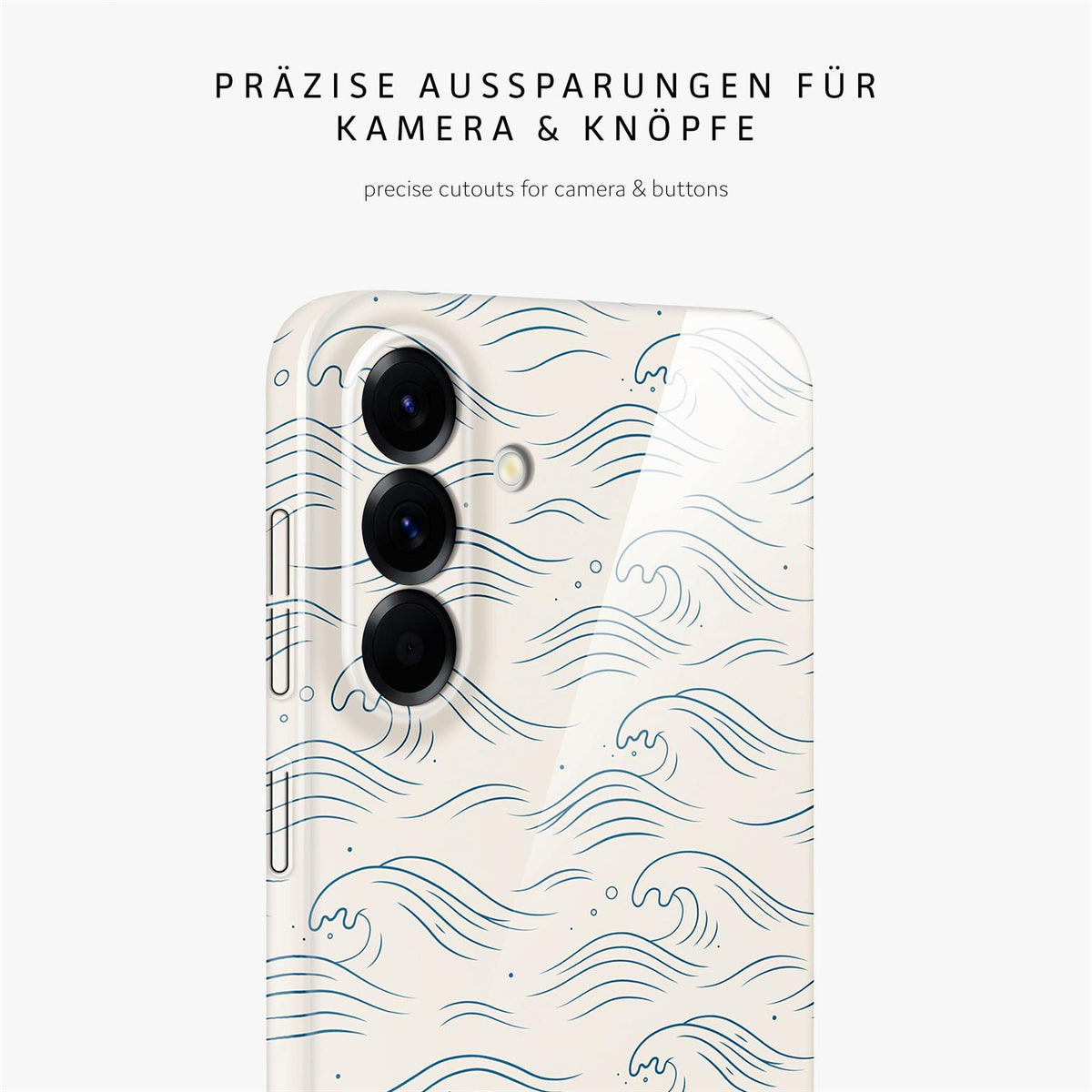 Splash Case für Samsung Galaxy A56 5G in der Farbe Tidal Notes (Weiß)