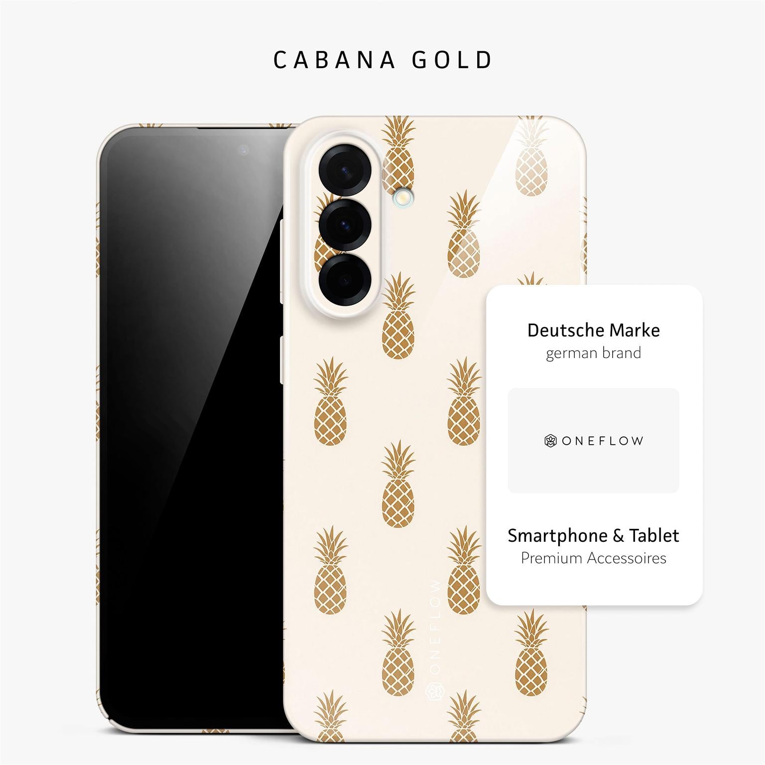Splash Case für Samsung Galaxy A57 5G in der Farbe Cabana Gold (Weiß)