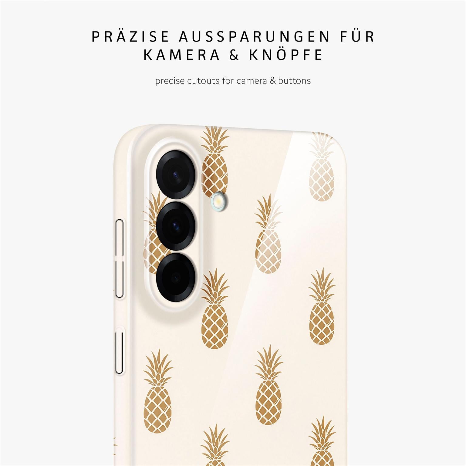 Splash Case für Samsung Galaxy A57 5G in der Farbe Cabana Gold (Weiß)