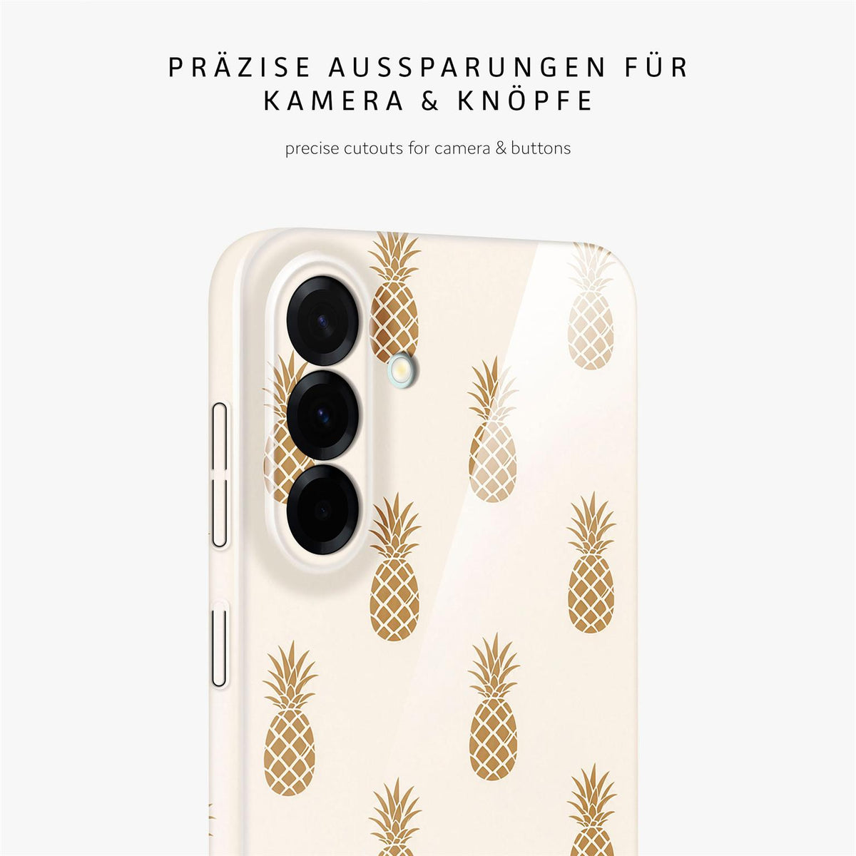 Splash Case für Samsung Galaxy A57 5G in der Farbe Cabana Gold (Weiß)