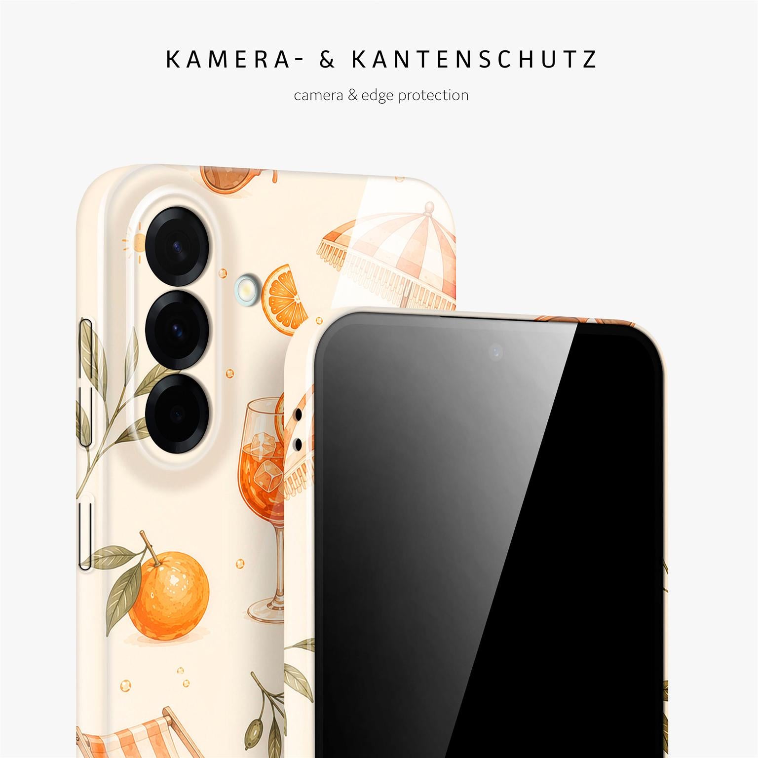 Splash Case für Samsung Galaxy A57 5G in der Farbe Spritz Society (Braun / Beige)