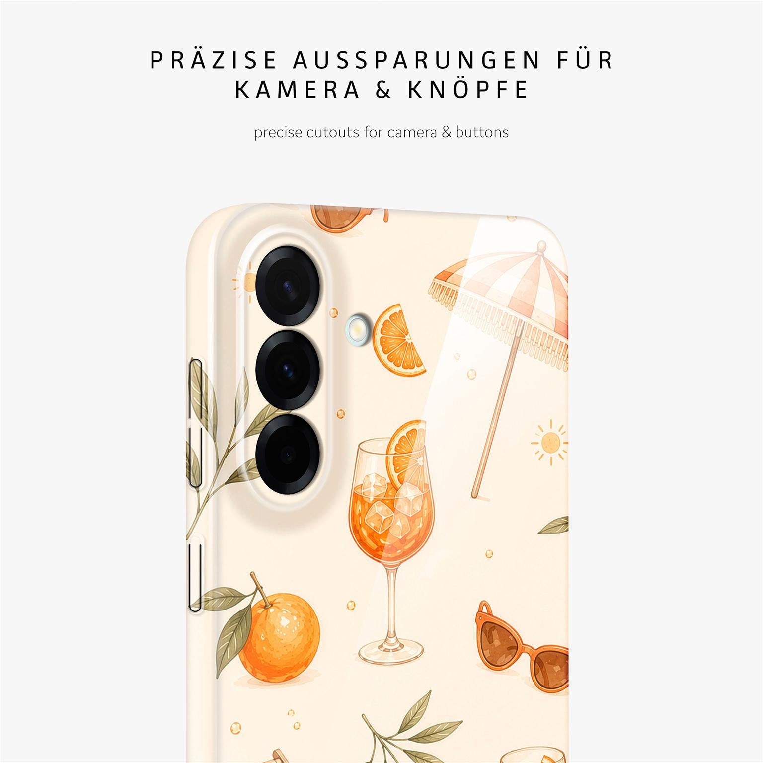 Splash Case für Samsung Galaxy A57 5G in der Farbe Spritz Society (Braun / Beige)