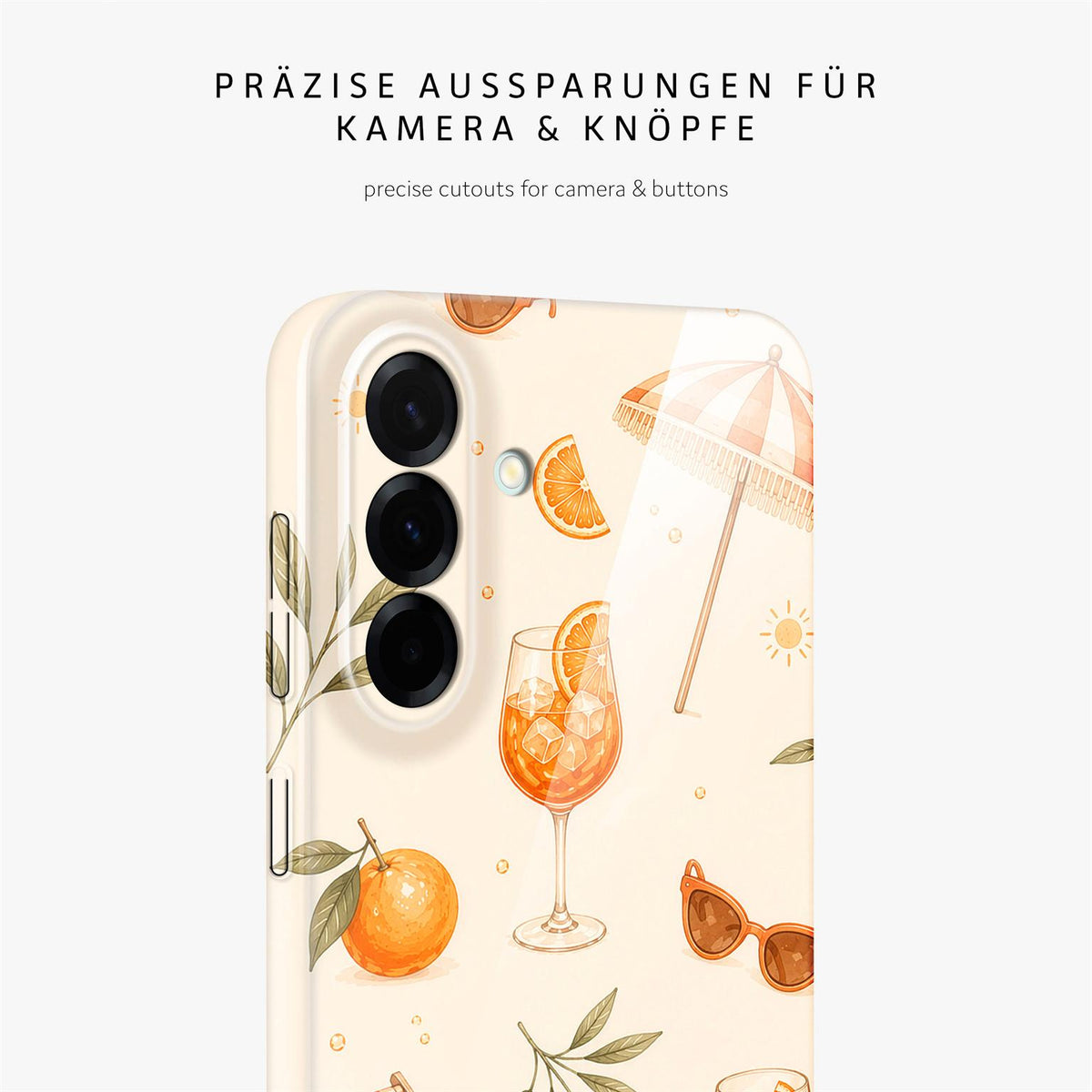 Splash Case für Samsung Galaxy A57 5G in der Farbe Spritz Society (Braun / Beige)