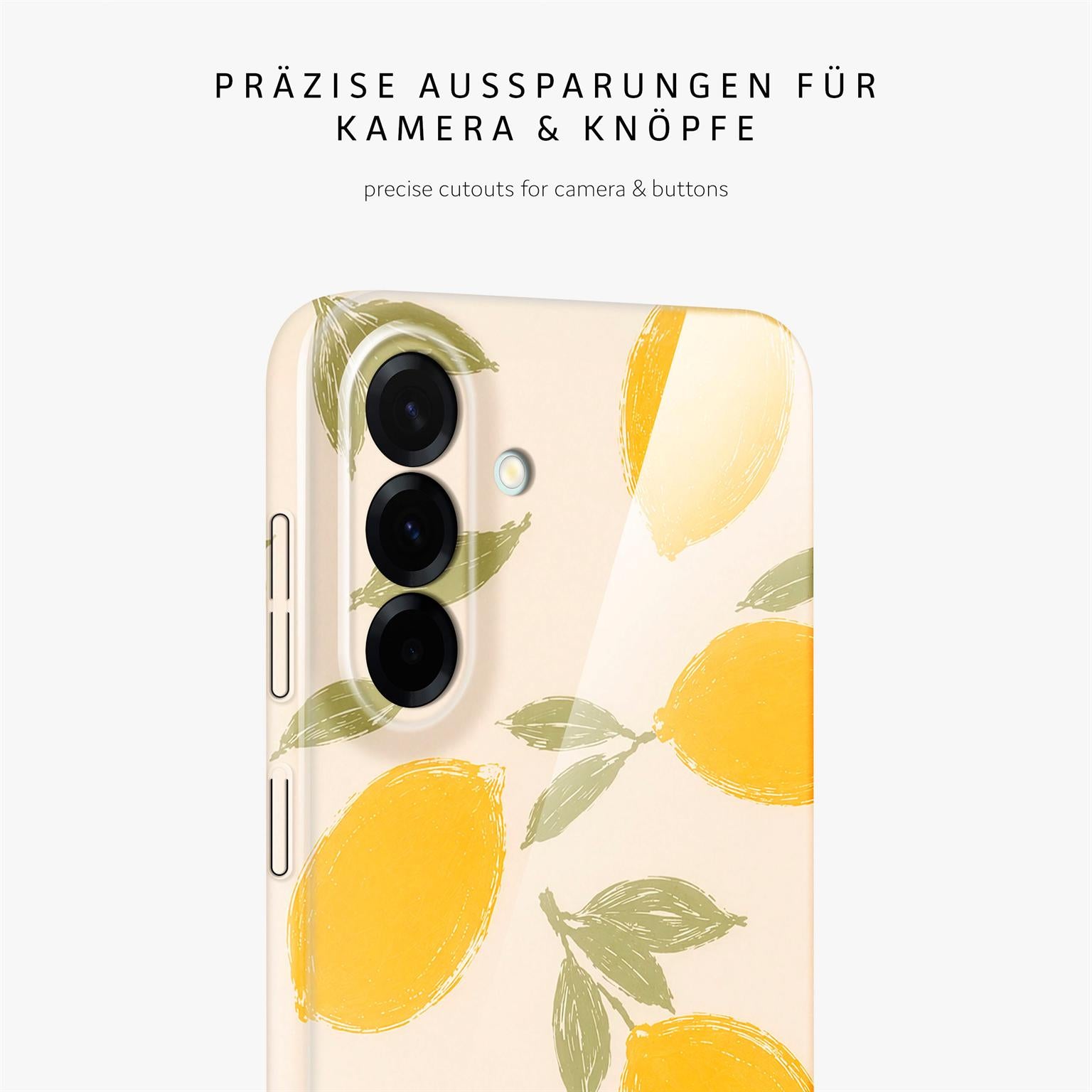 Splash Case für Samsung Galaxy A57 5G in der Farbe Lemon Babe (Braun / Beige)
