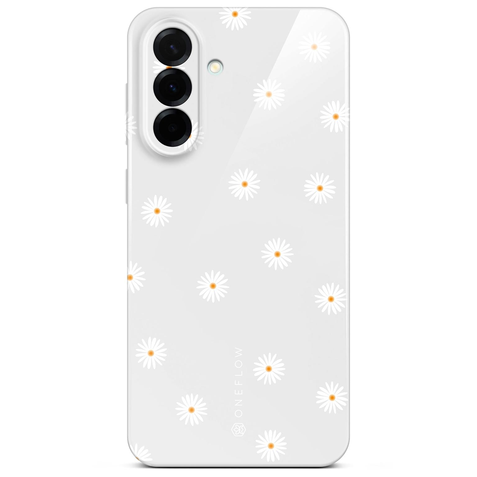 Splash Case für Samsung Galaxy A57 5G in der Farbe Daisy Delight (Grau)