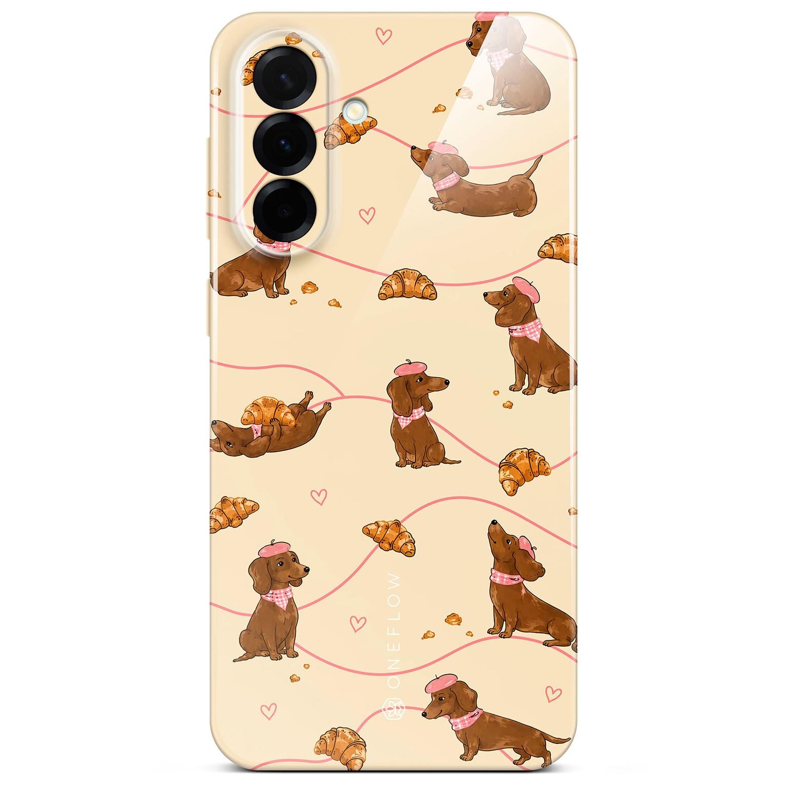 Splash Case für Samsung Galaxy A57 5G in der Farbe Doxie Deluxe (Braun / Beige)