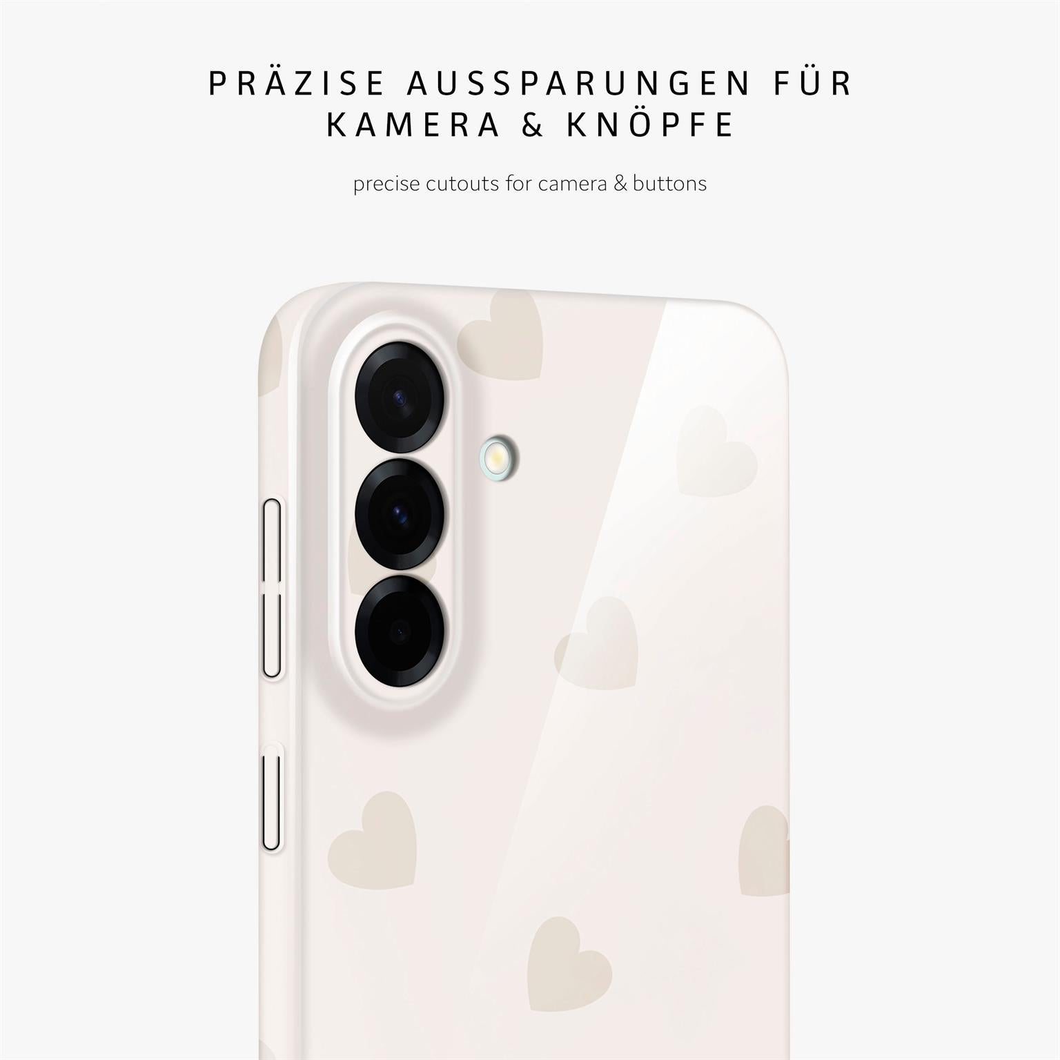 Splash Case für Samsung Galaxy A57 5G in der Farbe Latte Love (Braun / Beige)