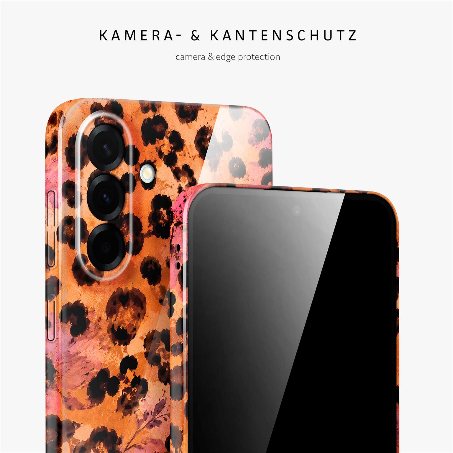 Splash Case für Samsung Galaxy A57 5G in der Farbe Glam Safari (Orange)