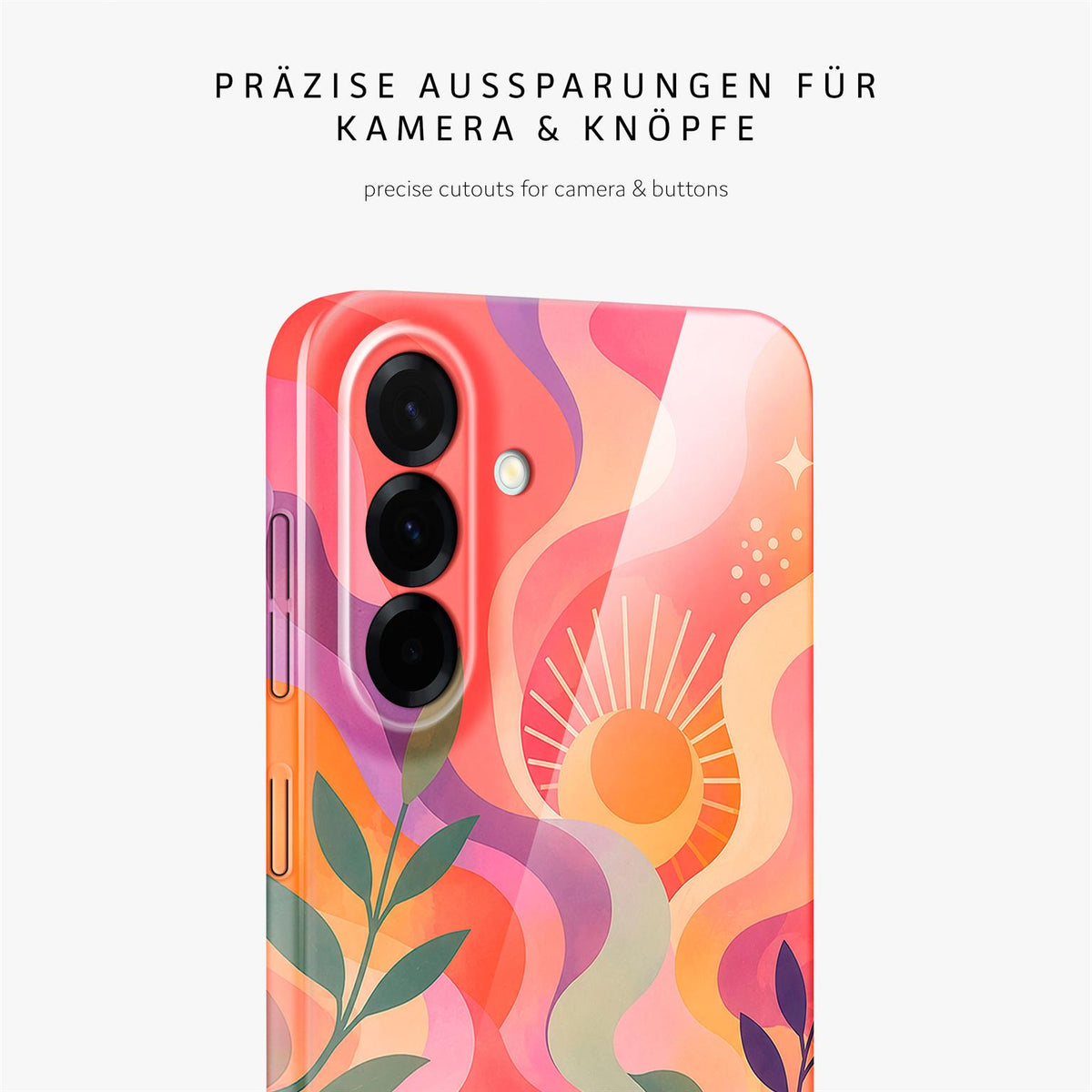 Splash Case für Samsung Galaxy A57 5G in der Farbe Peach Eclipse (Mehrfarbig (bunt))