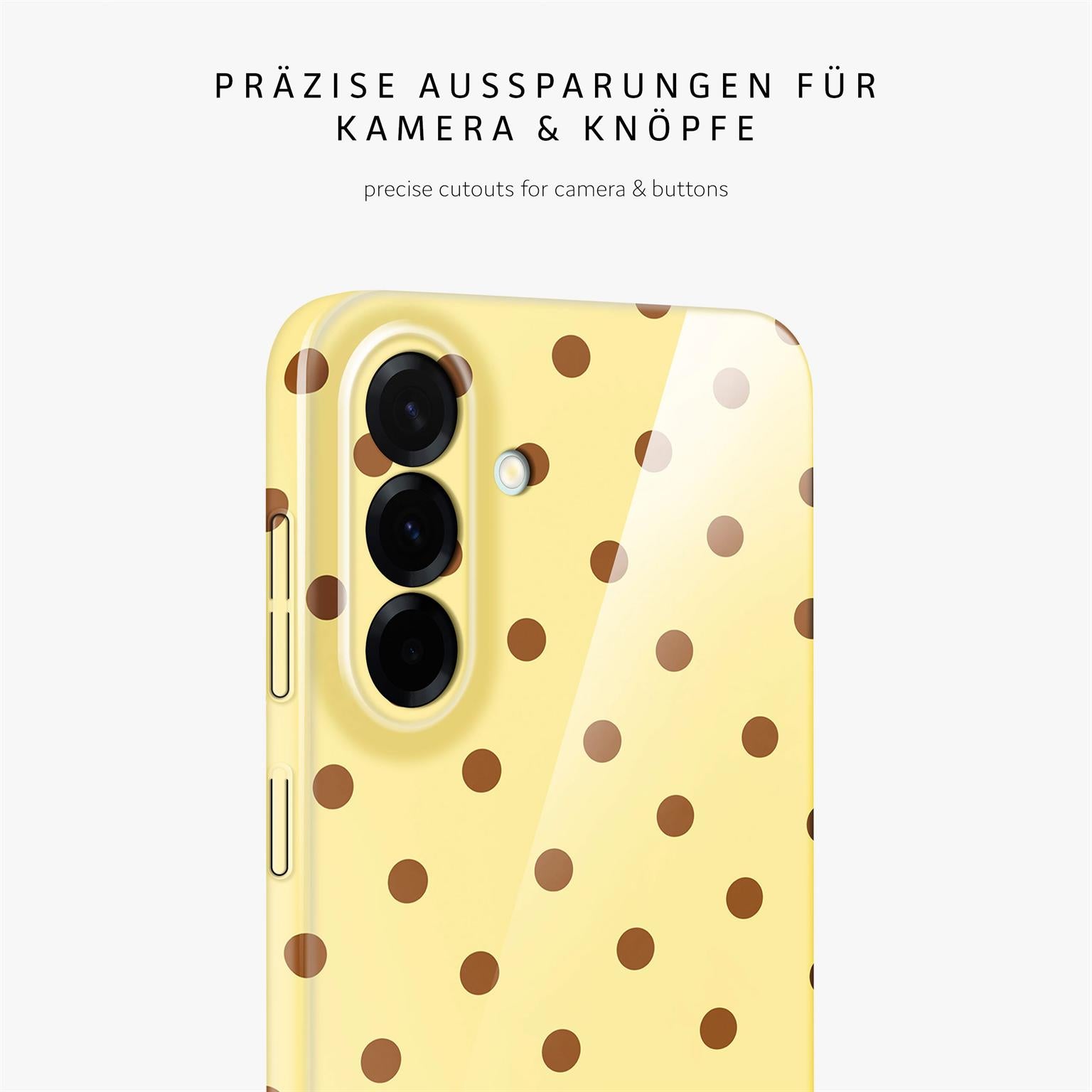 Splash Case für Samsung Galaxy A57 5G in der Farbe Buttercup Freckles (Gelb)