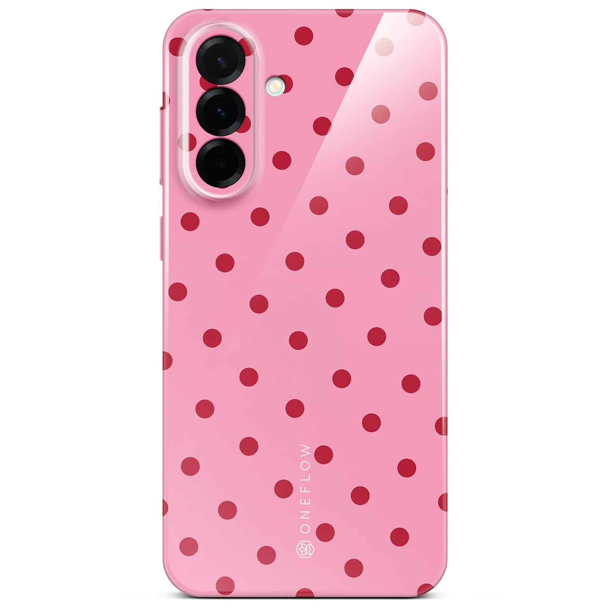 Splash Case für Samsung Galaxy A57 5G in der Farbe Berry Dots (Rosa / Pink)