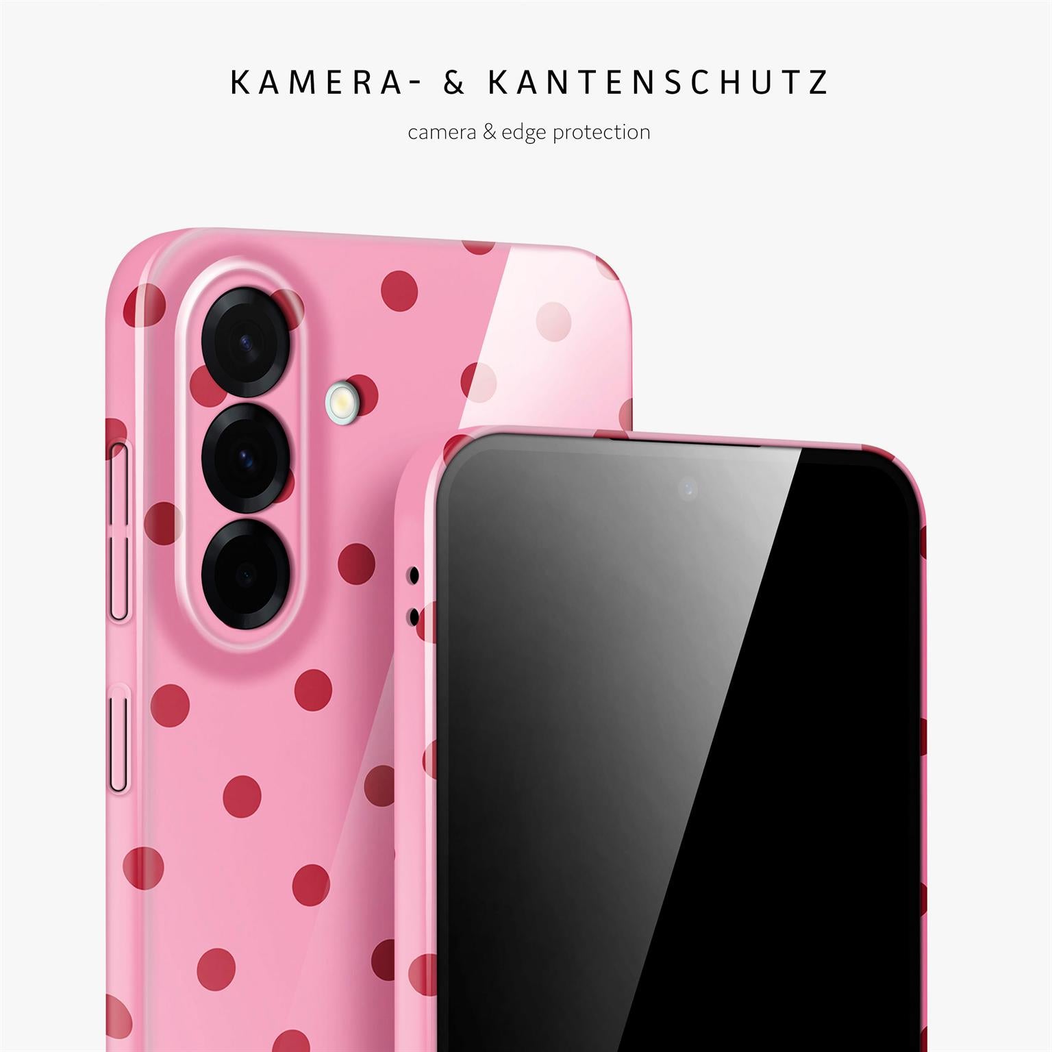 Splash Case für Samsung Galaxy A57 5G in der Farbe Berry Dots (Rosa / Pink)