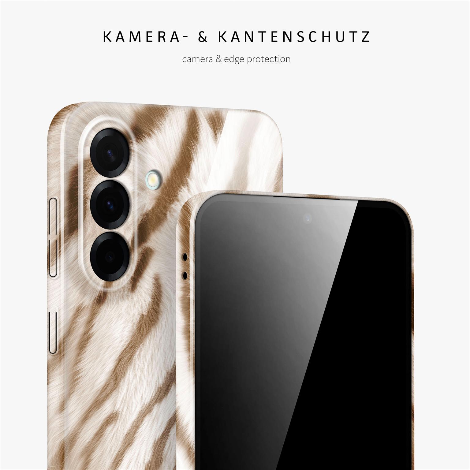 Wild Cover für Samsung Galaxy A57 5G in der Farbe Caramel Tiger (Braun / Beige)
