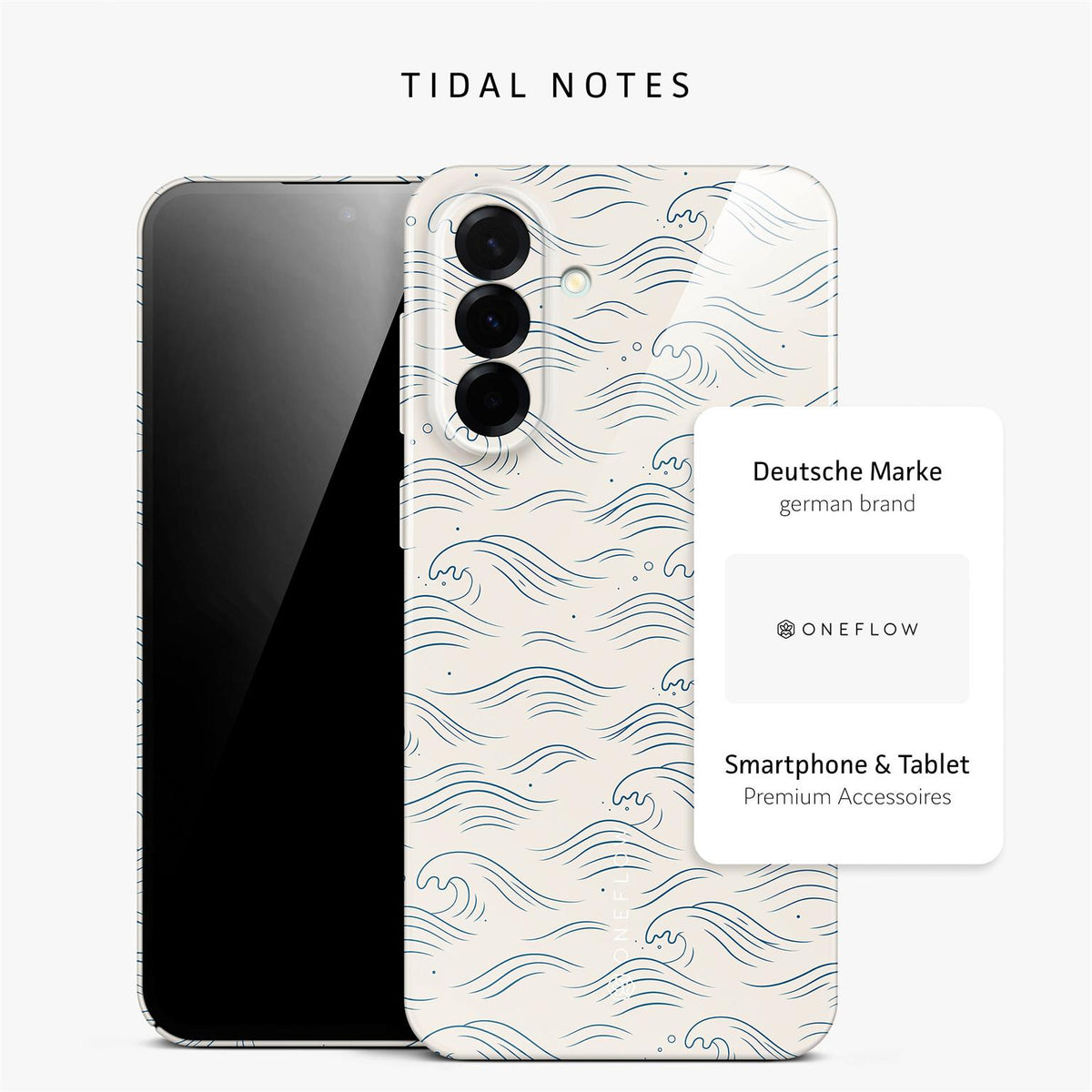 Splash Case für Samsung Galaxy A57 5G in der Farbe Tidal Notes (Weiß)