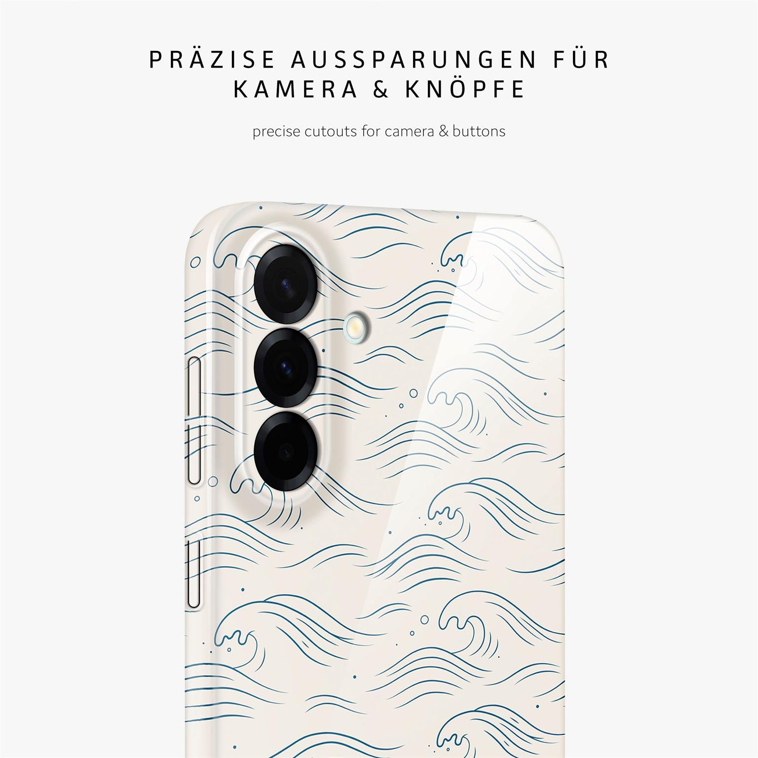 Splash Case für Samsung Galaxy A57 5G in der Farbe Tidal Notes (Weiß)