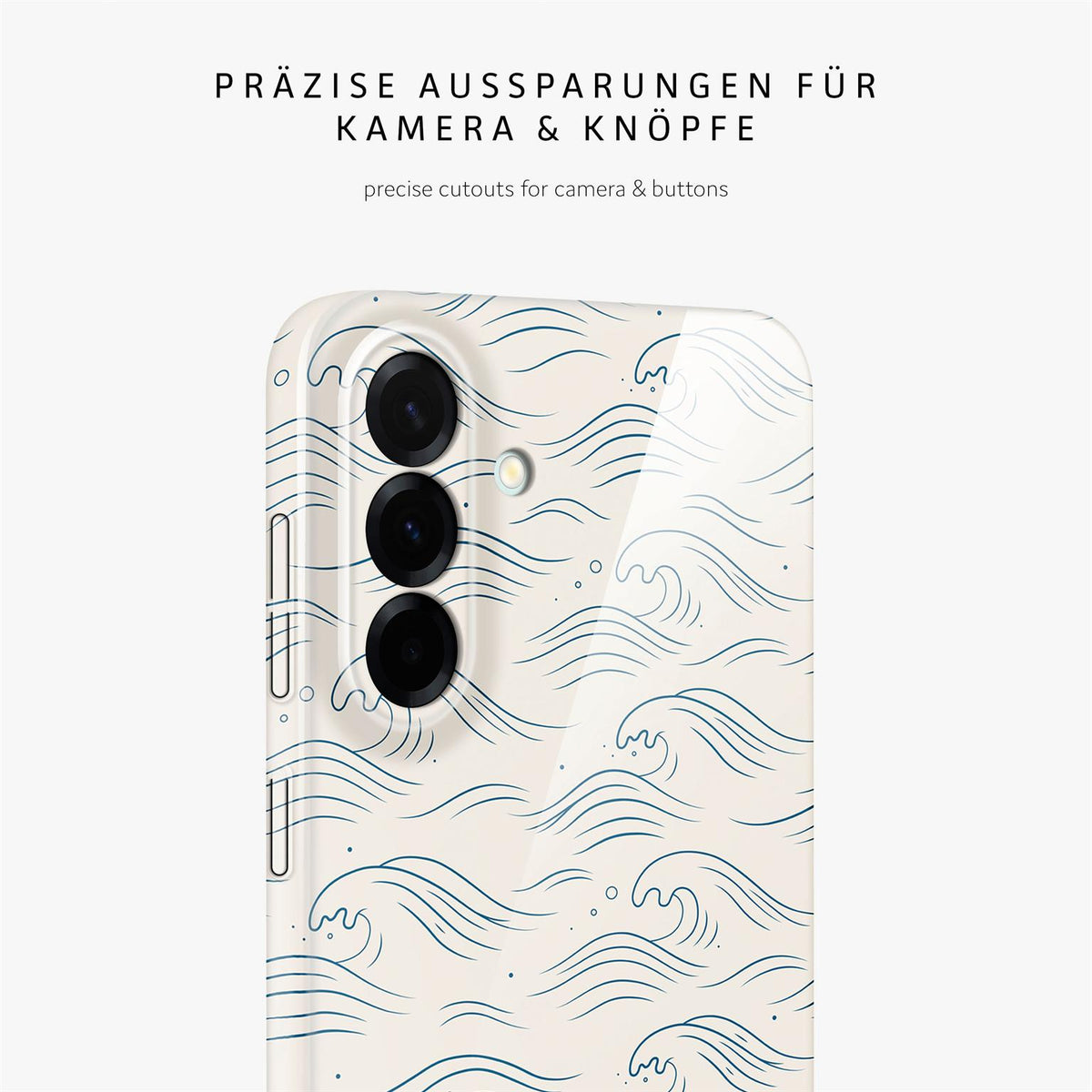 Splash Case für Samsung Galaxy A57 5G in der Farbe Tidal Notes (Weiß)